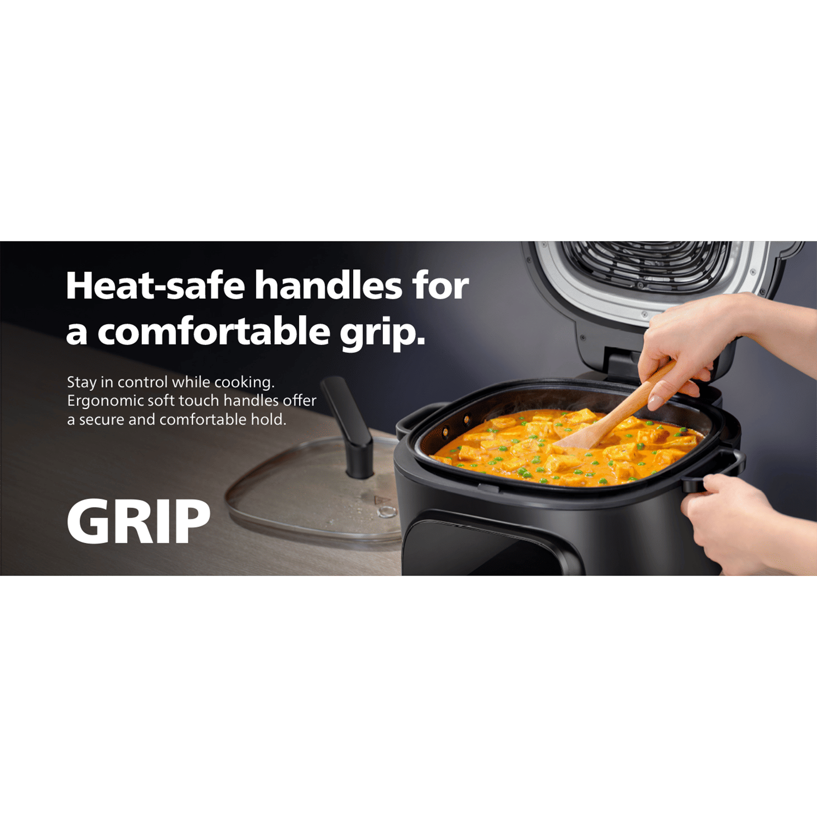 PHILIPS OneChef 4.2L 1980 Watt Digital Air Fryer with AmbiHeat Technology (Black) PHILIPS OneChef 4.2L 1980 Watt Digital Air Fryer with AmbiHeat Technology (Black)_9