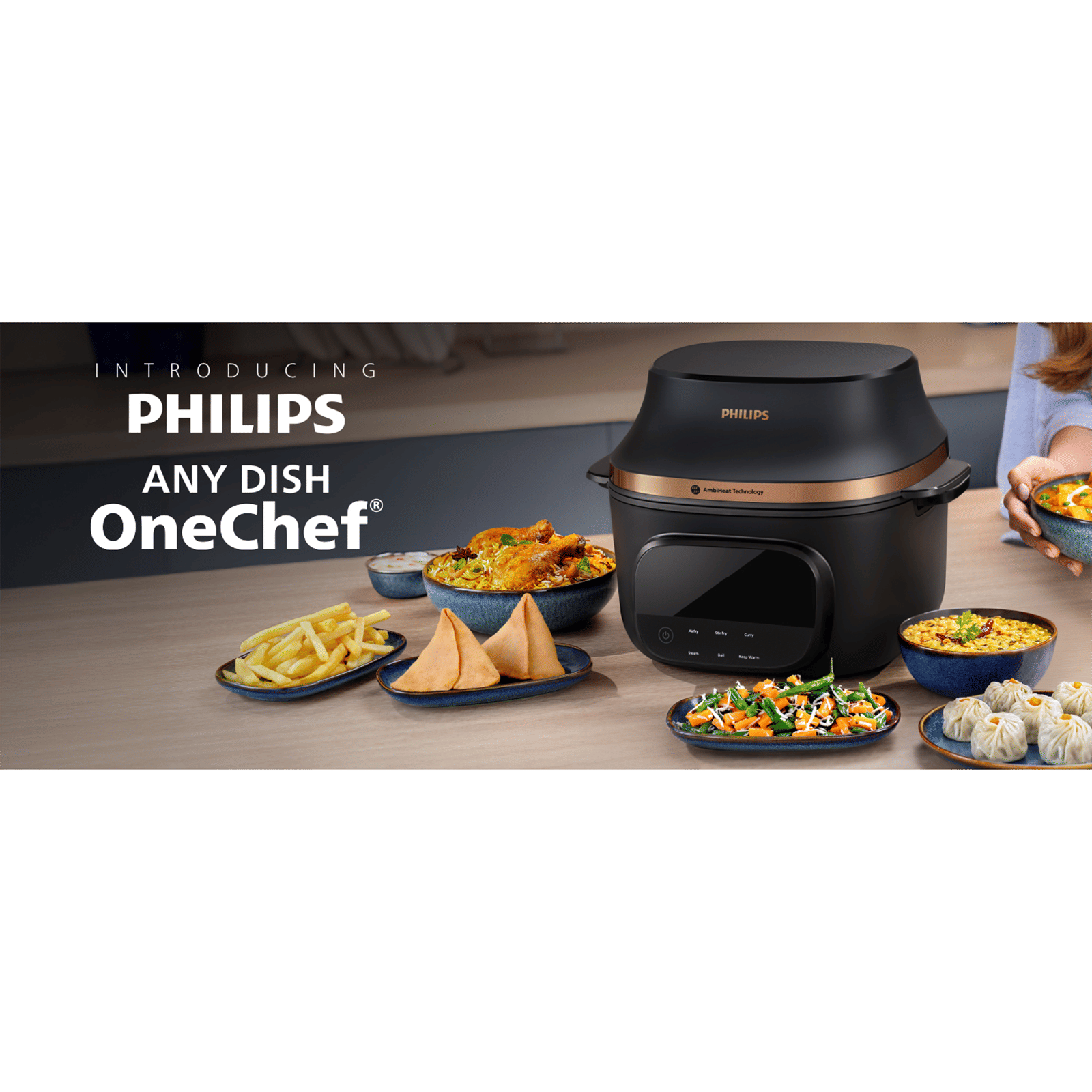 PHILIPS OneChef 4.2L 1980 Watt Digital Air Fryer with AmbiHeat Technology (Black) PHILIPS OneChef 4.2L 1980 Watt Digital Air Fryer with AmbiHeat Technology (Black)_2