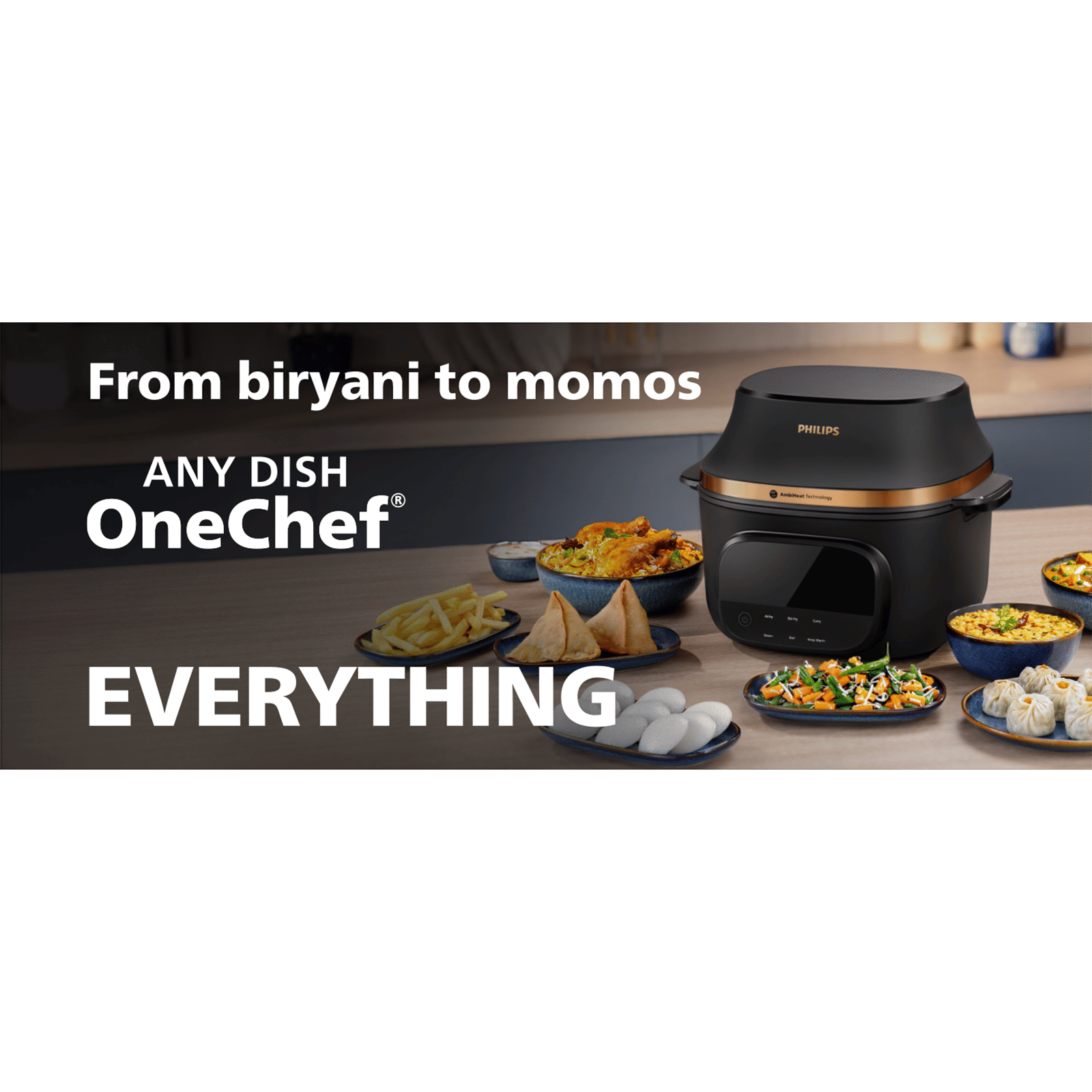PHILIPS OneChef 4.2L 1980 Watt Digital Air Fryer with AmbiHeat Technology (Black) PHILIPS OneChef 4.2L 1980 Watt Digital Air Fryer with AmbiHeat Technology (Black)_6