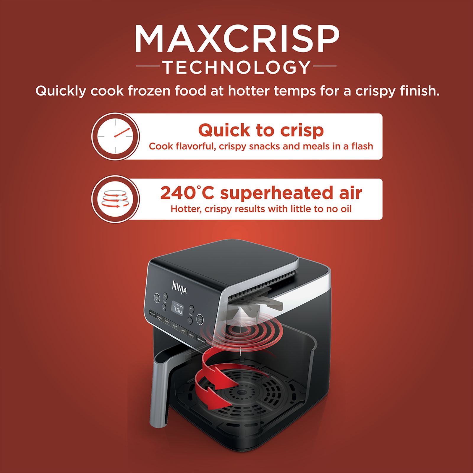 NINJA MAX PRO 6.2L 2000 Watt Digital Air Fryer with 6 Cooking Functions (Black) NINJA MAX PRO 6.2L 2000 Watt Digital Air Fryer with 6 Cooking Functions (Black)_11