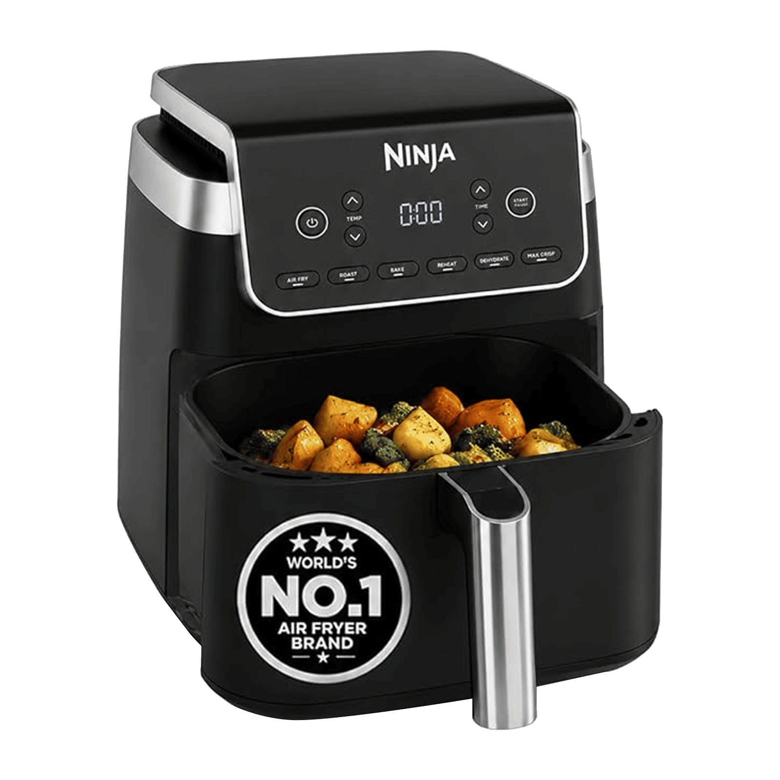 NINJA MAX PRO 6.2L 2000 Watt Digital Air Fryer with 6 Cooking Functions (Black) NINJA MAX PRO 6.2L 2000 Watt Digital Air Fryer with 6 Cooking Functions (Black)_4