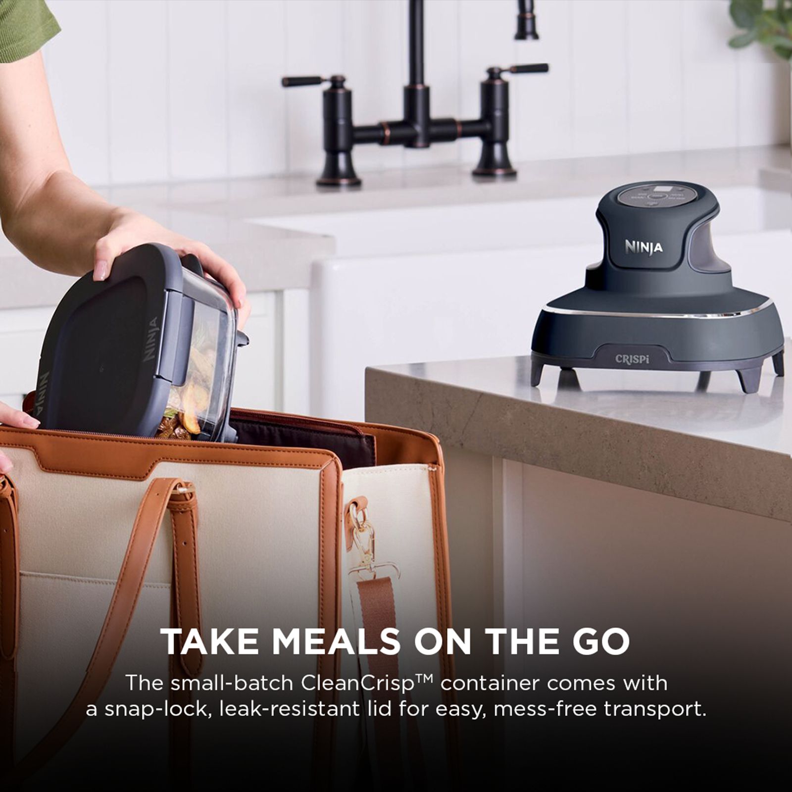 NINJA Crispi Dual Container (1.4L & 3.8L) 1700 Watt Digital Air Fryer with CleanCrisp Technology (Cyberspace Blue) NINJA Crispi Dual Container (1.4L & 3.8L) 1700 Watt Digital Air Fryer with CleanCrisp Technology (Cyberspace Blue)_12