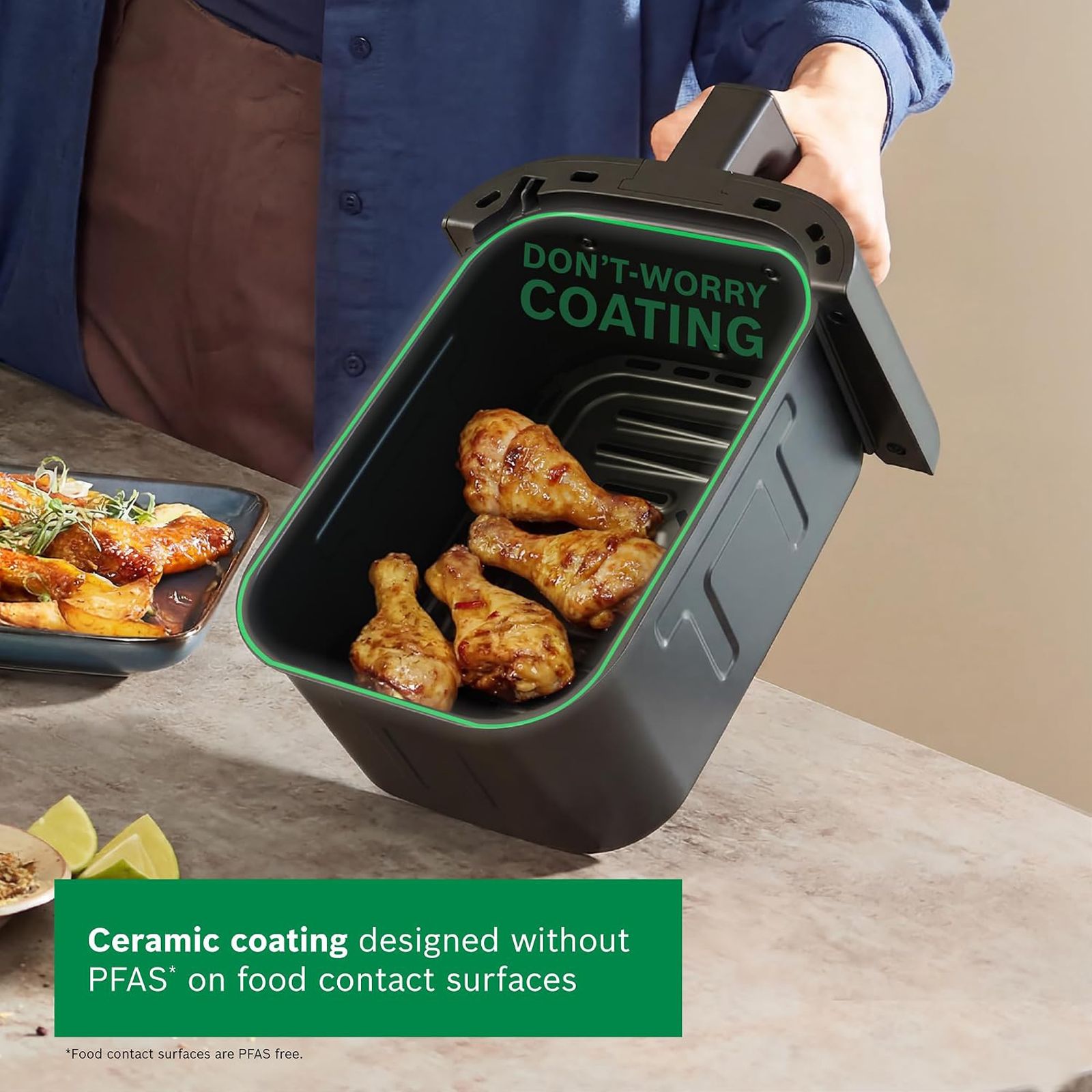 BOSCH CrispMaxx Serie 2 4L 1350 Watt Digital Air Fryer with 6 Preset Menus (Black) BOSCH CrispMaxx Serie 2 4L 1350 Watt Digital Air Fryer with 6 Preset Menus (Black)_5