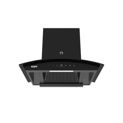 KAFF VASCO DC 60cm 1480m3/hr Ducted Auto Clean Wall Mounted Chimney with Gesture Control (Matte Black)
