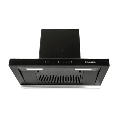 FABER Hood Silencio 3D IND HC SC FL BK 90 T
                      cm 1325m3/hr Ducted Auto Clean Wall Mounted
                      Chimney with Touch Control Panel (Black)