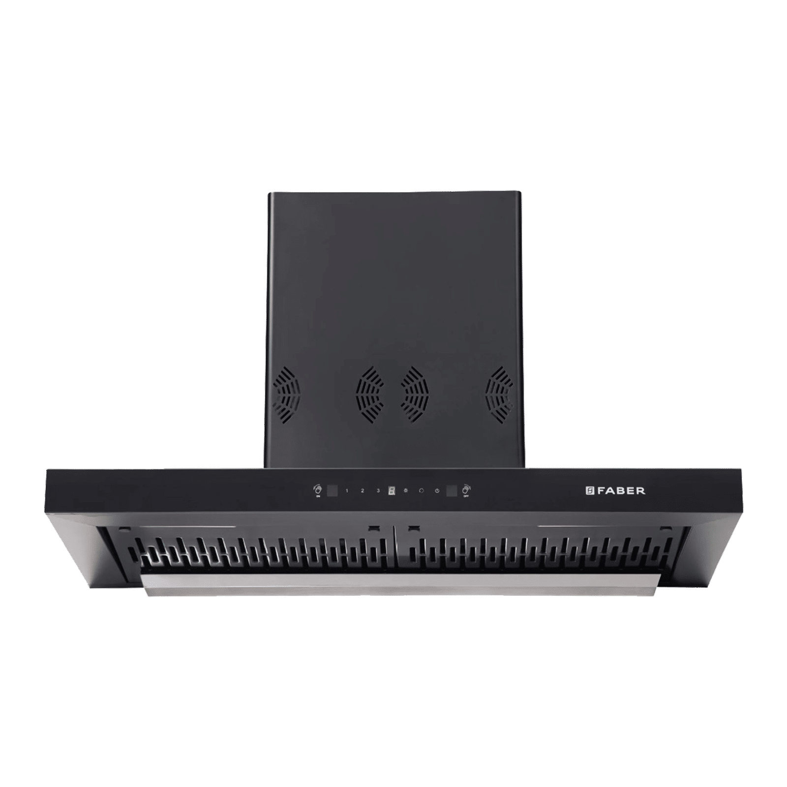 FABER Hood Silencio 3D IND HC SC FL BK 90 T cm 1325m3/hr Ducted Auto Clean Wall Mounted Chimney with Touch Control Panel (Black) FABER Hood Silencio 3D IND HC SC FL BK 90 T cm 1325m3/hr Ducted Auto Clean Wall Mounted Chimney with Touch Control Panel (Black)_7