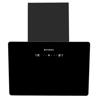 Faber HOOD ALLURE 3D BLDC HC SC FL BK IN 60 - V 60cm 1500m3/hr Ductless Auto Clean Wall Mounted Chimney with Touch and Gesture Control (Black)