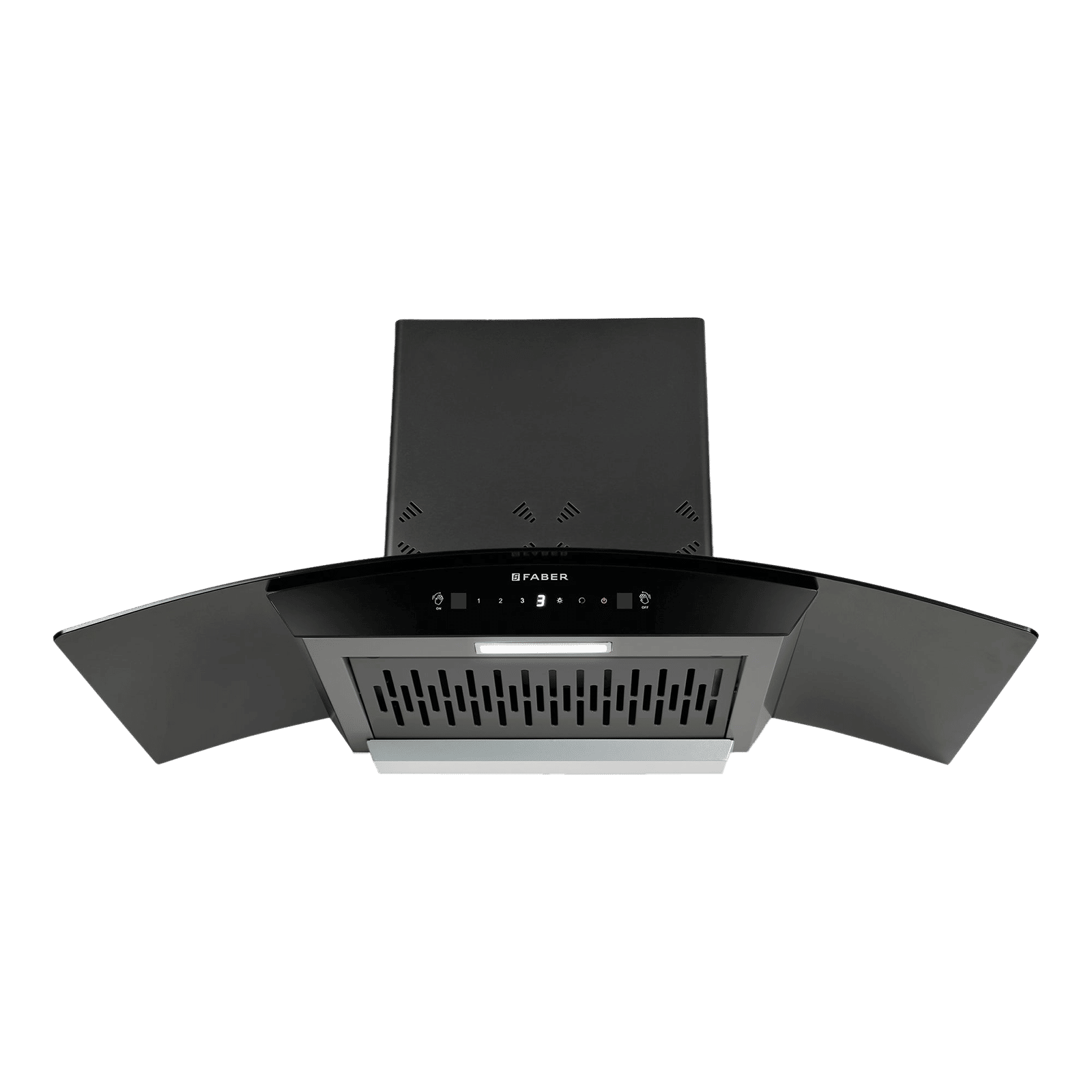 Faber HOOD STELLA 3D IN HC SC FL BK 90 90cm 1400m3/hr Ductless Heat Auto Clean Wall Mounted Chimney with Odour Sensor (Black) Faber HOOD STELLA 3D IN HC SC FL BK 90 90cm 1400m3/hr Ductless Heat Auto Clean Wall Mounted Chimney with Odour Sensor (Black)_4