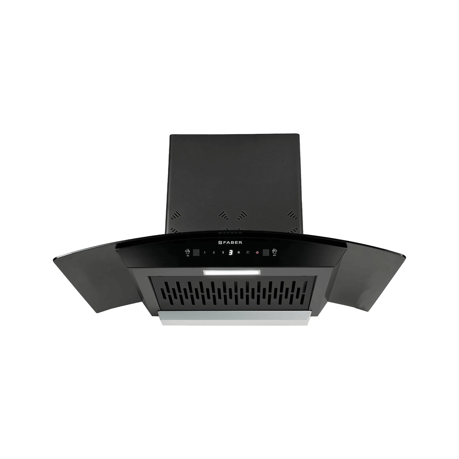 Faber HOOD STELLA 3D IN HC SC FL BK 75 75cm 1400m3/hr Ductless Heat Auto Clean Wall Mounted Chimney with Odour Sensor (Black) Faber HOOD STELLA 3D IN HC SC FL BK 75 75cm 1400m3/hr Ductless Heat Auto Clean Wall Mounted Chimney with Odour Sensor (Black)_5
