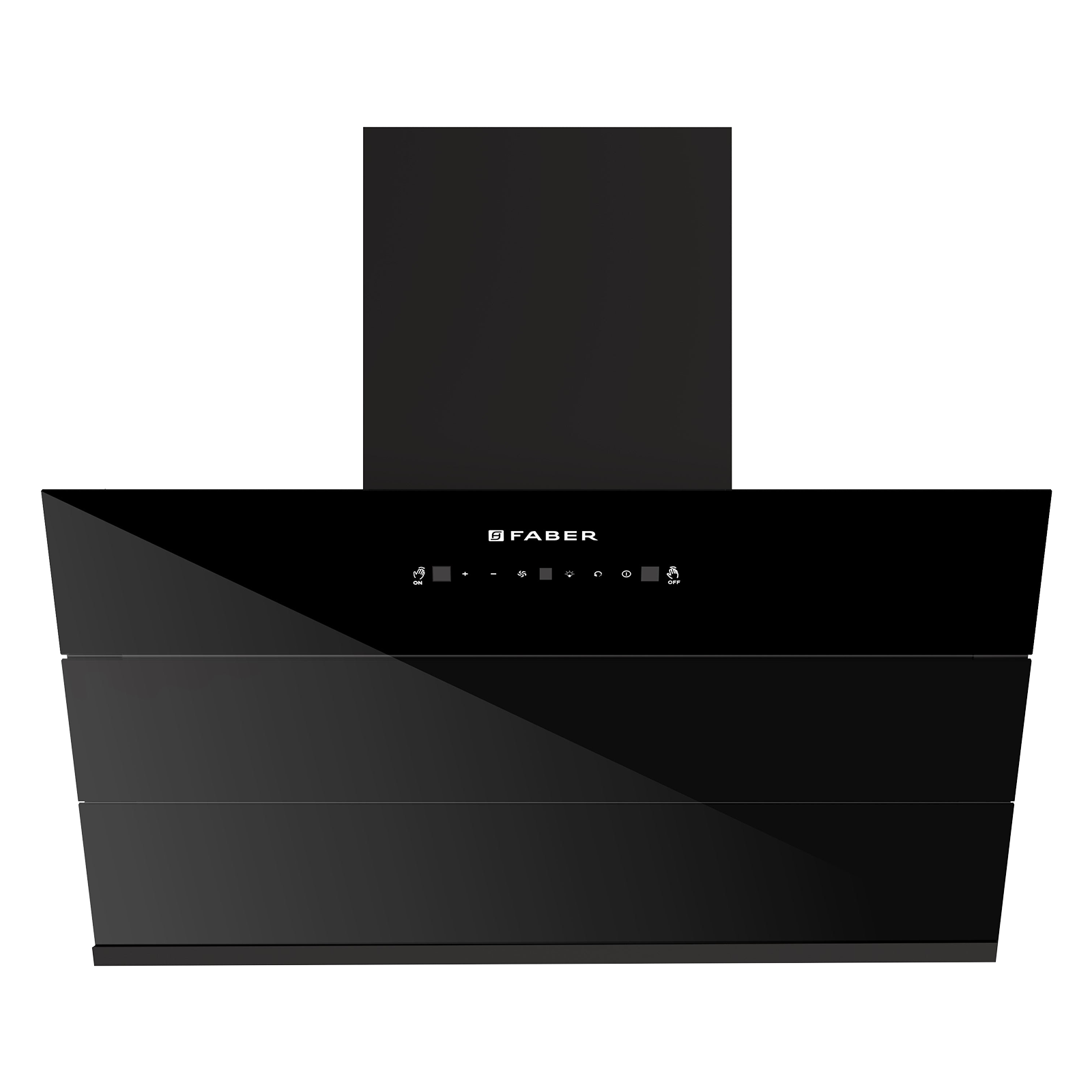Faber HOOD GLORY BLDC FL SC HC BK IN 90 - V 90cm 1500m3/hr Ductless Auto Clean Wall Mounted Chimney with Touch and Gesture Control (Black) Faber HOOD GLORY BLDC FL SC HC BK IN 90 - V 90cm 1500m3/hr Ductless Auto Clean Wall Mounted Chimney with Touch and Gesture Control (Black)_1