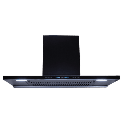 elica SLIM T3 FL BLDC 90cm 1600m3/hr Ducted Wall Mounted Chimney with Max Filter Grill (Black)