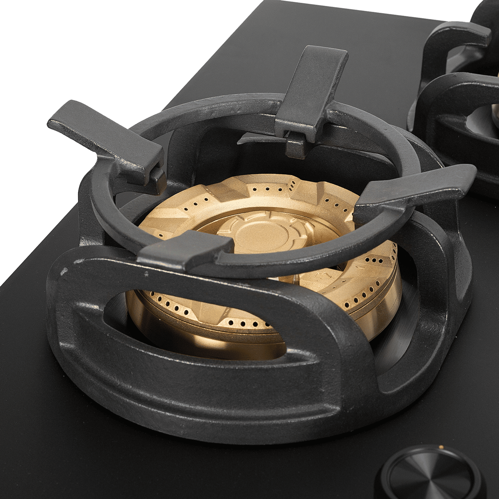 Faber Verona IND HD784 CI FFD AI Glass Top 4 Burner Automatic Hob (3D Flame Technology, Matt Black & Gold)_10