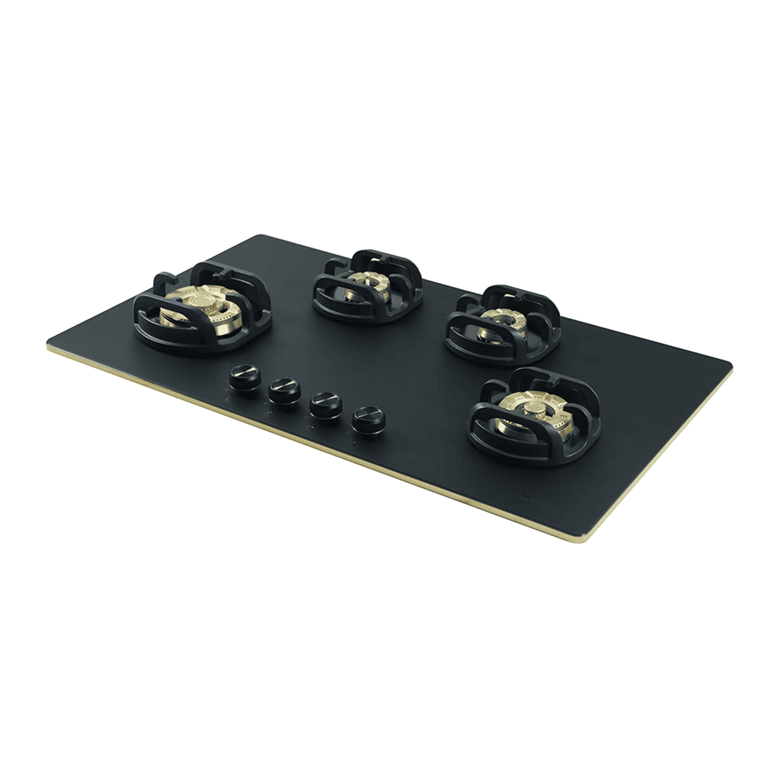 Faber Verona HD904 CI FFD AI Glass Top 4 Burner Automatic Hob (3D Flame Technology, Matt Black & Gold)_6