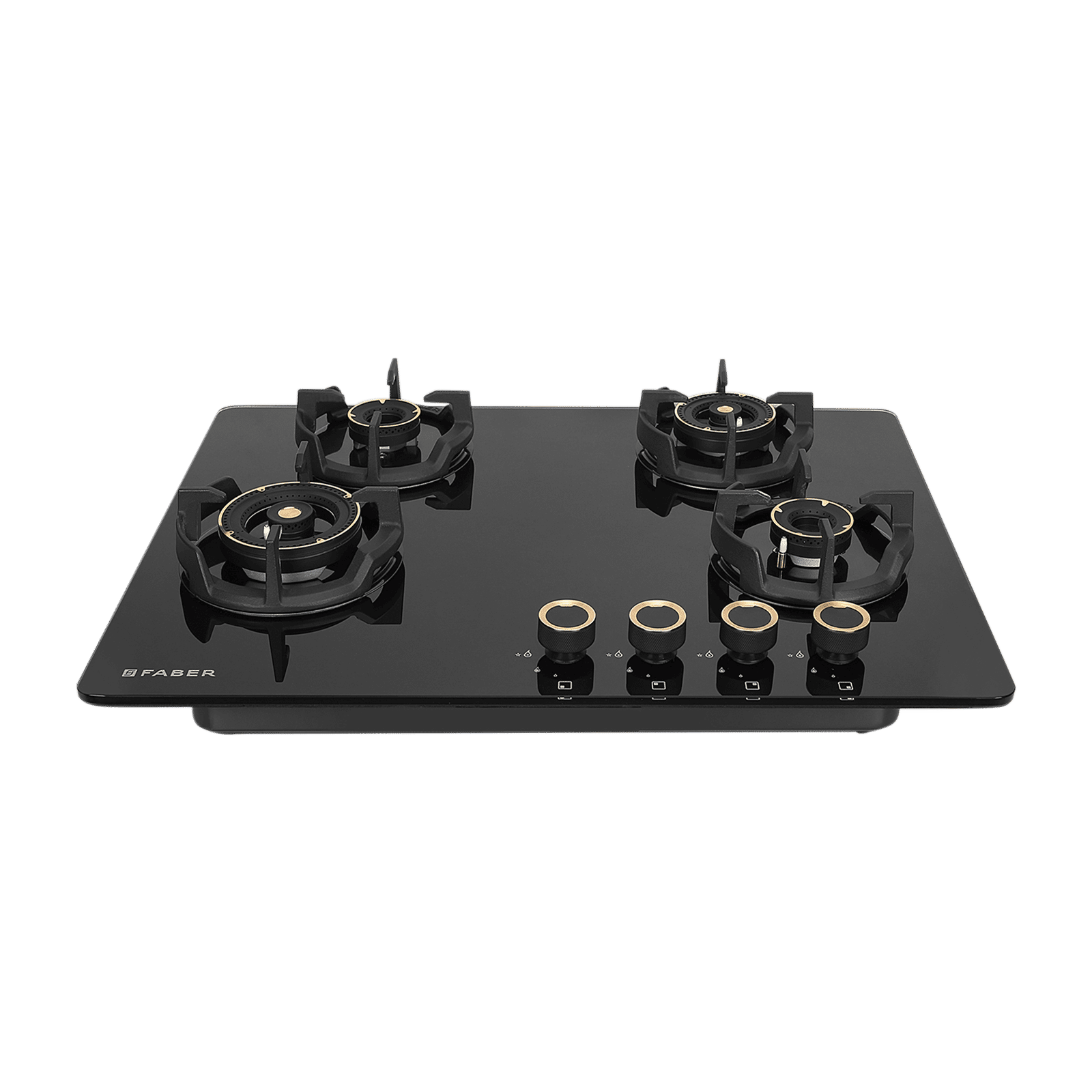 Faber Experia HT704 BR AL AI IN Toughened Glass Top 4 Burner Automatic Hob (Spill-Proof Design, Black) Faber Experia HT704 BR AL AI IN Toughened Glass Top 4 Burner Automatic Hob (Spill-Proof Design, Black)_1