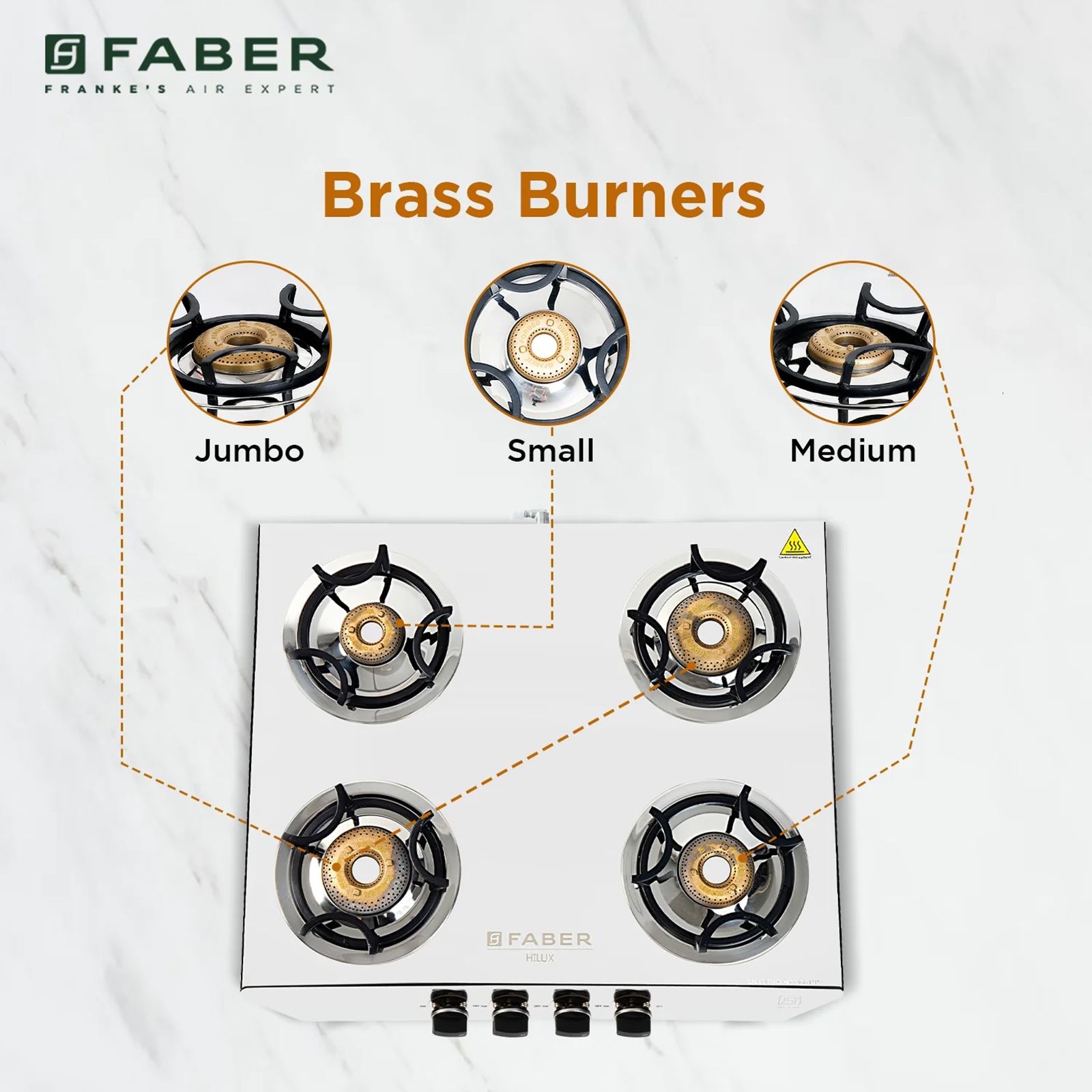 Faber Hilux Max DX 4BB SS 4 Burner Manual Hob (360 Degree Revolving Nozzle, Silver)_10