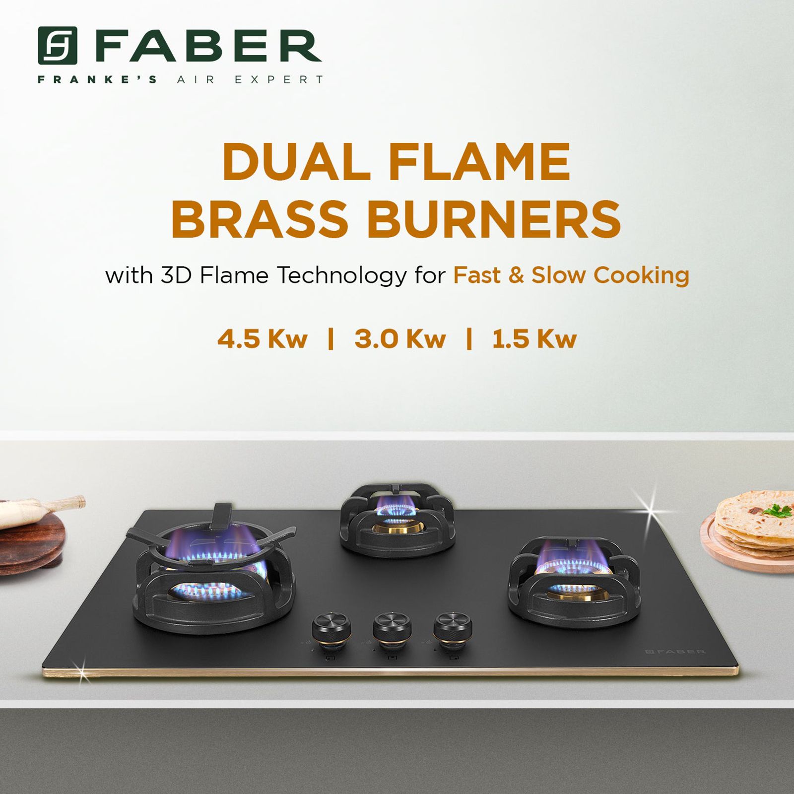 Faber Verona HD783 CI FFD AI Glass Top 3 Burner Automatic Hob (3D Flame Technology, Matt Black & Gold) Faber Verona HD783 CI FFD AI Glass Top 3 Burner Automatic Hob (3D Flame Technology, Matt Black & Gold)_13