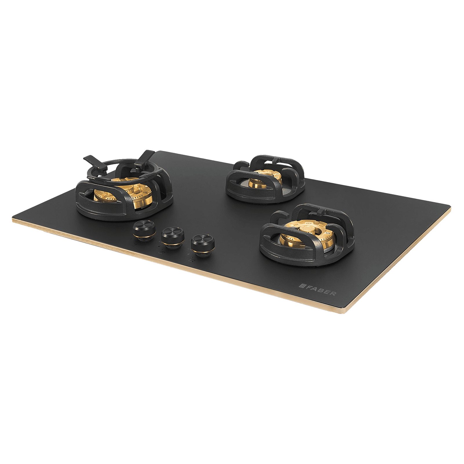 Faber Verona HD783 CI FFD AI Glass Top 3 Burner Automatic Hob (3D Flame Technology, Matt Black & Gold) Faber Verona HD783 CI FFD AI Glass Top 3 Burner Automatic Hob (3D Flame Technology, Matt Black & Gold)_5