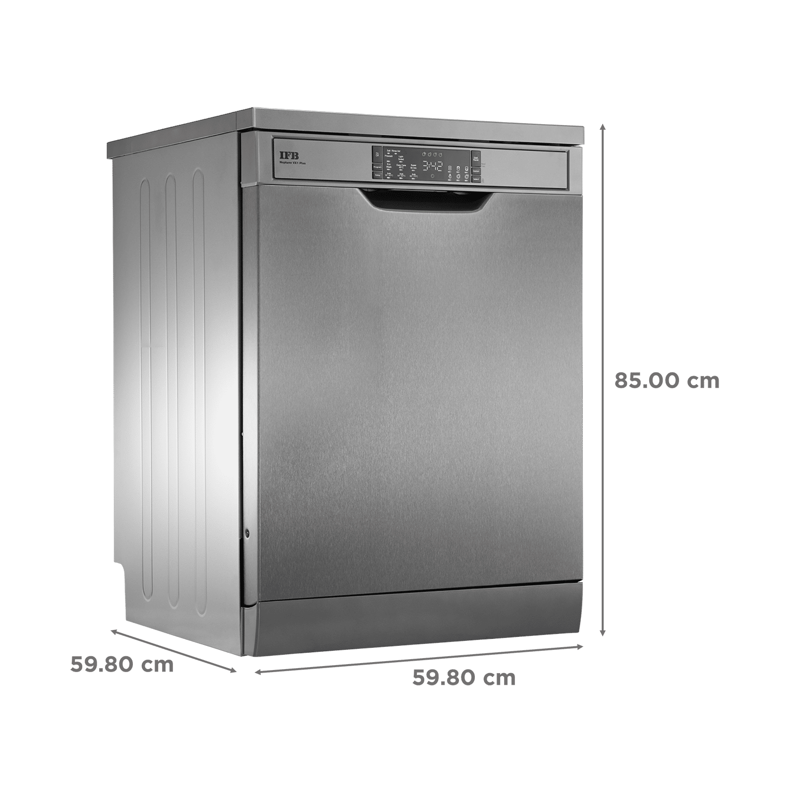 IFB Neptune VX1 PLUS 15 Place Settings Free Standing Dishwasher with Hot Water Wash (Inox Grey) IFB Neptune VX1 PLUS 15 Place Settings Free Standing Dishwasher with Hot Water Wash (Inox Grey)_2