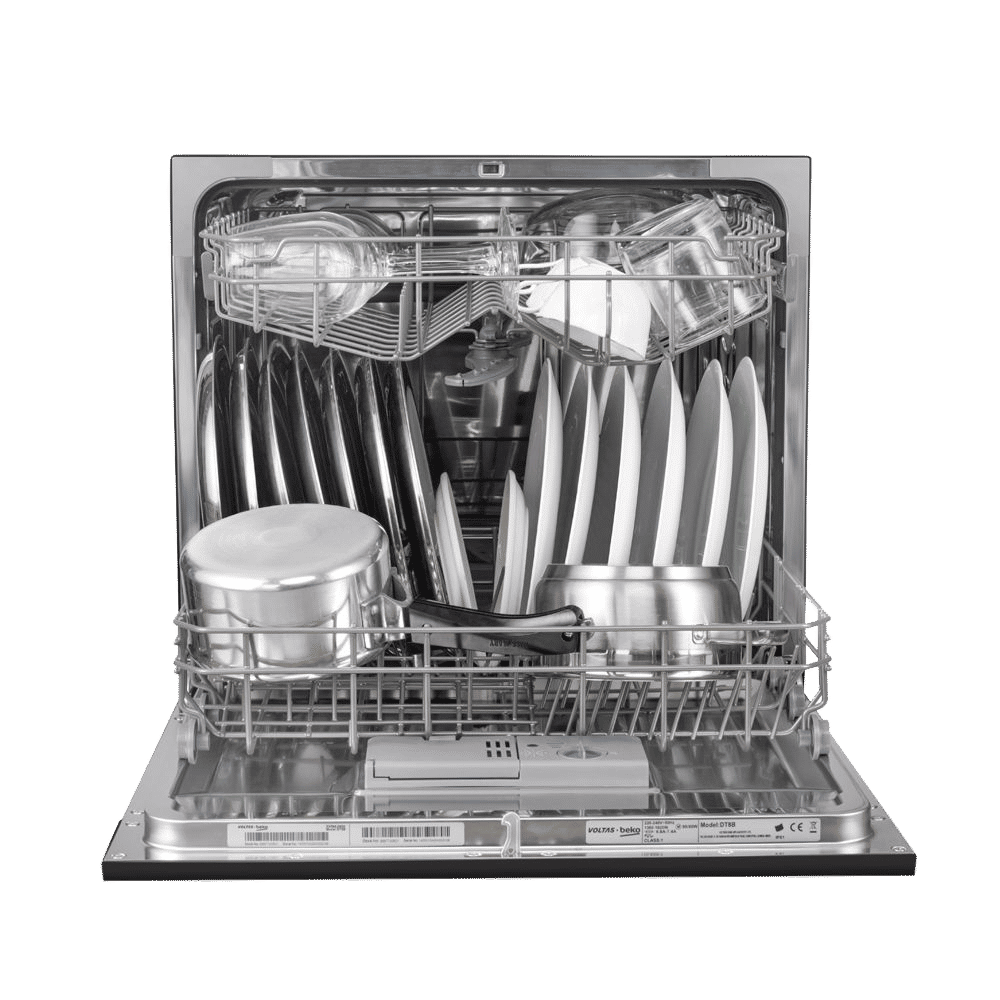 VOLTAS beko 8 Place Settings Free Standing Dishwasher with 2 Spray Levels (No Pre-rinse Required, Black) VOLTAS beko 8 Place Settings Free Standing Dishwasher with 2 Spray Levels (No Pre-rinse Required, Black)_6