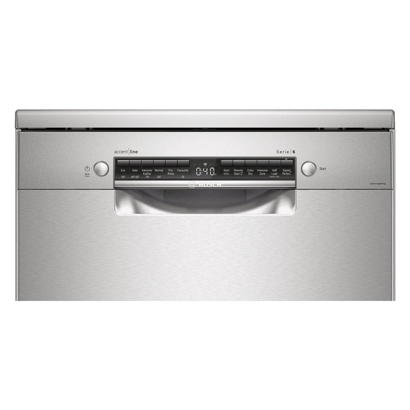 BOSCH Series 6 14 Place Settings Free Standing Dishwasher with Triple Rackmatic System (Silver Inox)_4