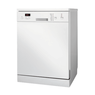 Kutchina KLEANMATE EXCEL 14 Place Settings Free Standing Dishwasher with Digital Display Interface (White)