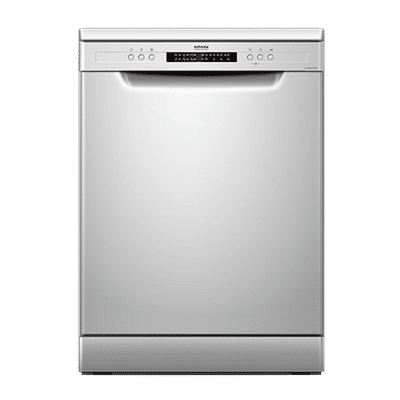 Kutchina KLEANMATE ECO 12 Place Settings Free Standing Dishwasher with Height Adjustable Tray (Light Grey)