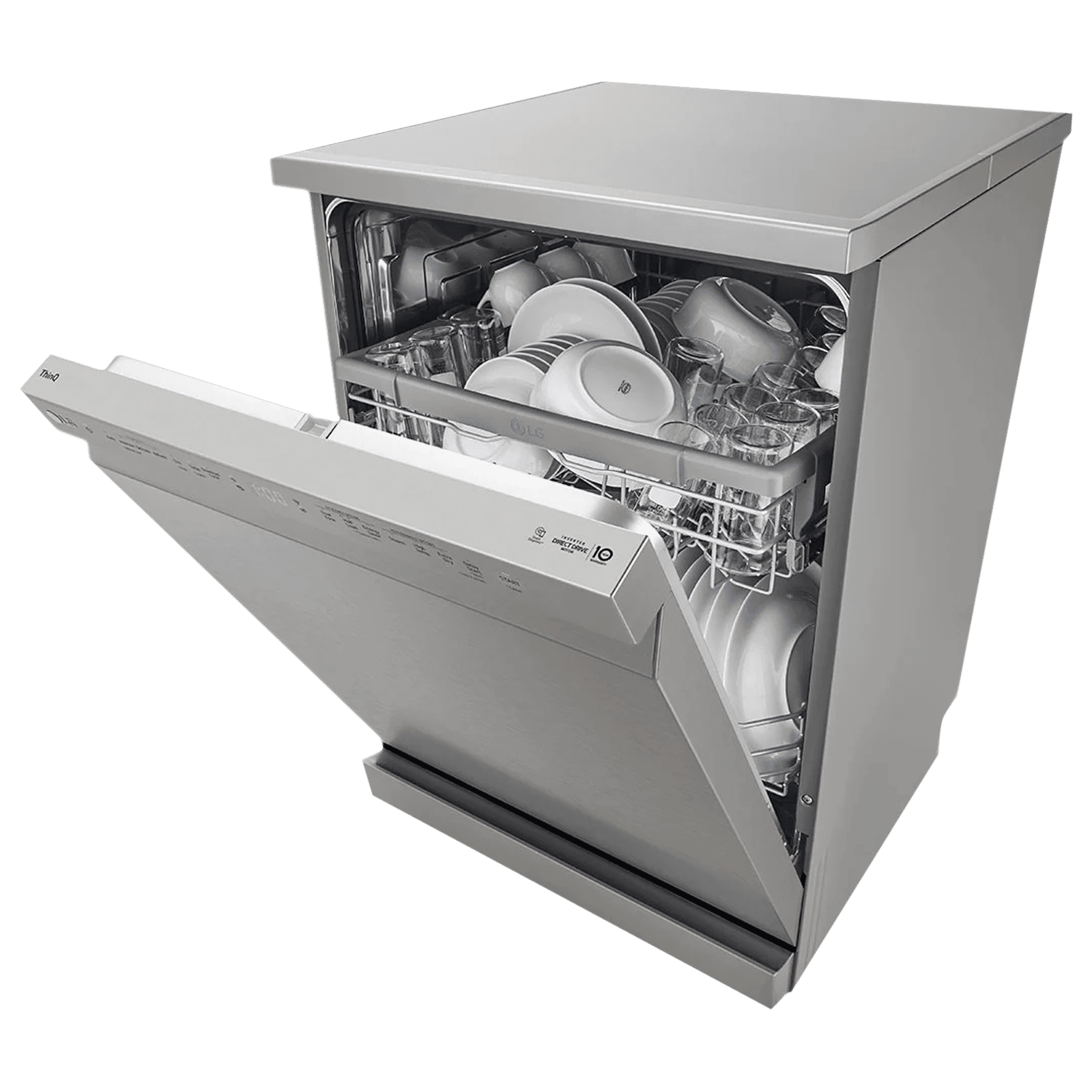 LG 14 Place Settings Free Standing Dishwasher with Inverter Direct Drive (Silver)_12