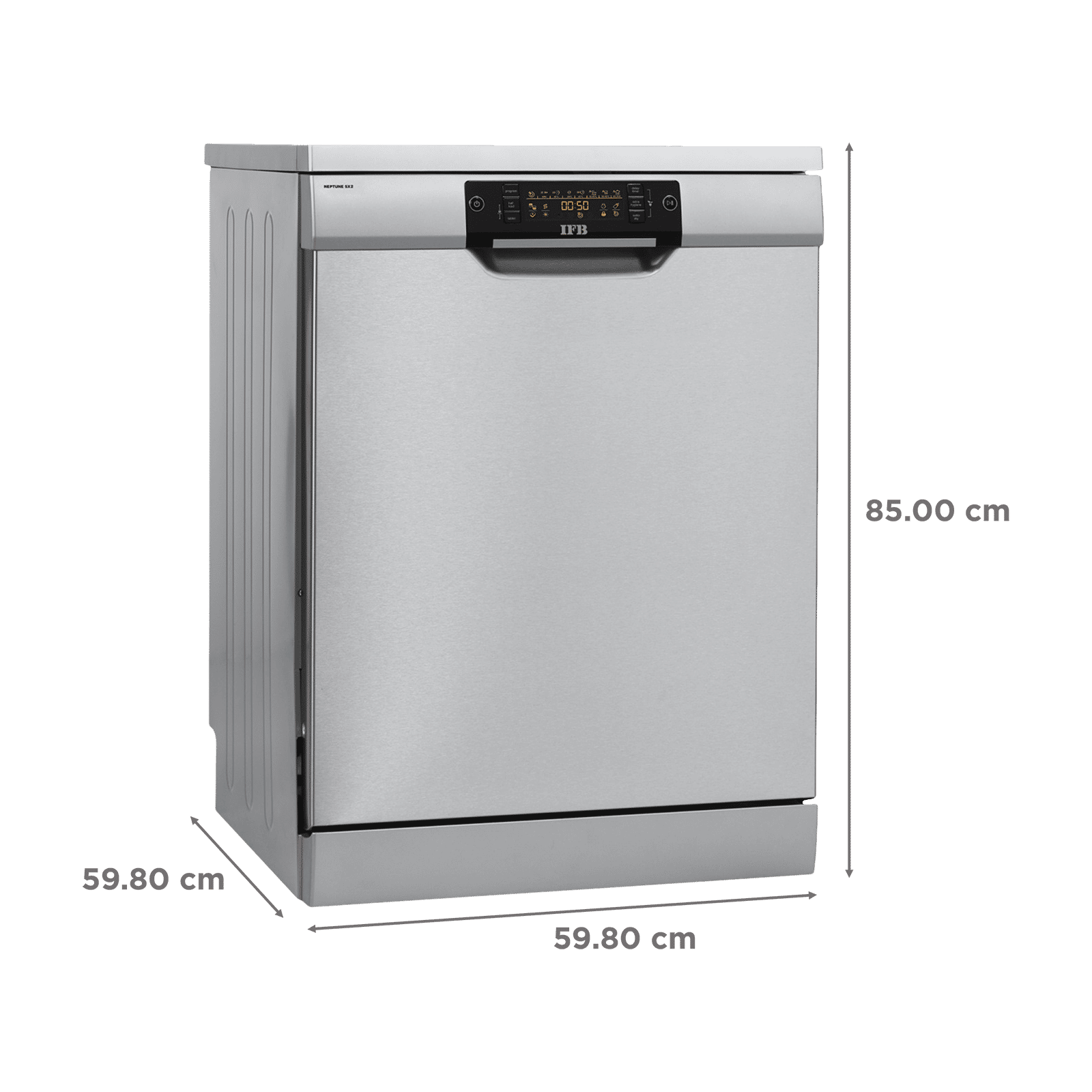 IFB Neptune SX2 16 Place Settings Free Standing Dishwasher with Hot Water Wash (Pearl Grey)_2