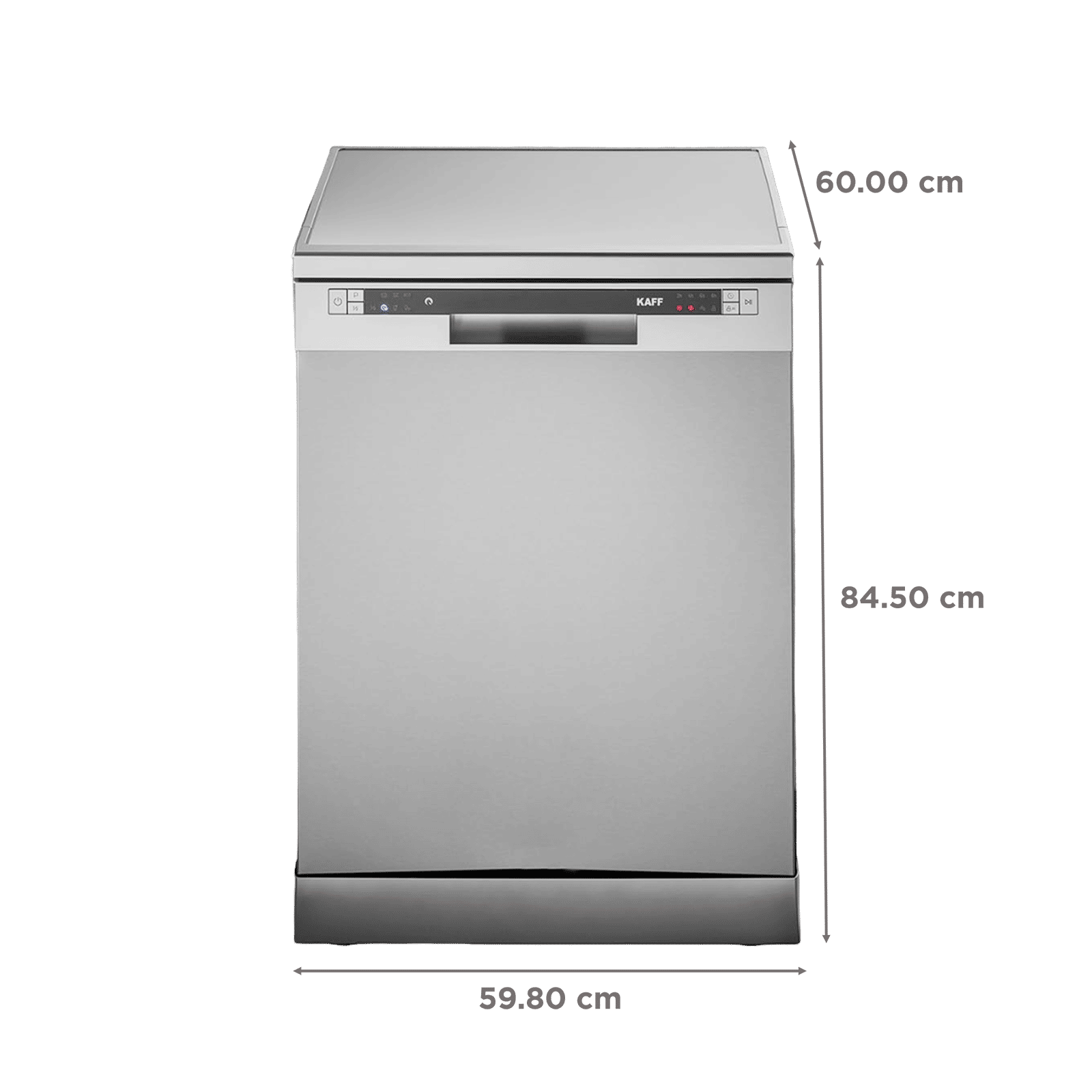 KAFF DW VETRA 60 12 Place Settings Free Standing Dishwasher with 3 Stage Filtration (No Pre-rinse Required, Silver) KAFF DW VETRA 60 12 Place Settings Free Standing Dishwasher with 3 Stage Filtration (No Pre-rinse Required, Silver)_2