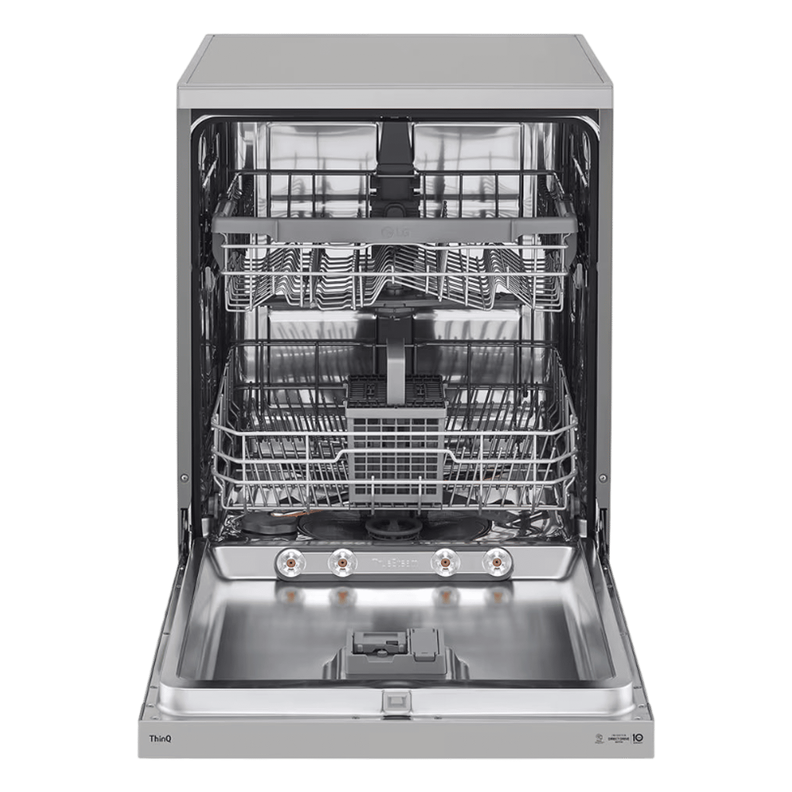 LG DFB512FP 14 Place Settings Free Standing Dishwasher with Inverter Direct Drive Technology (No Pre-rinse Required, Platinum Silver)_4