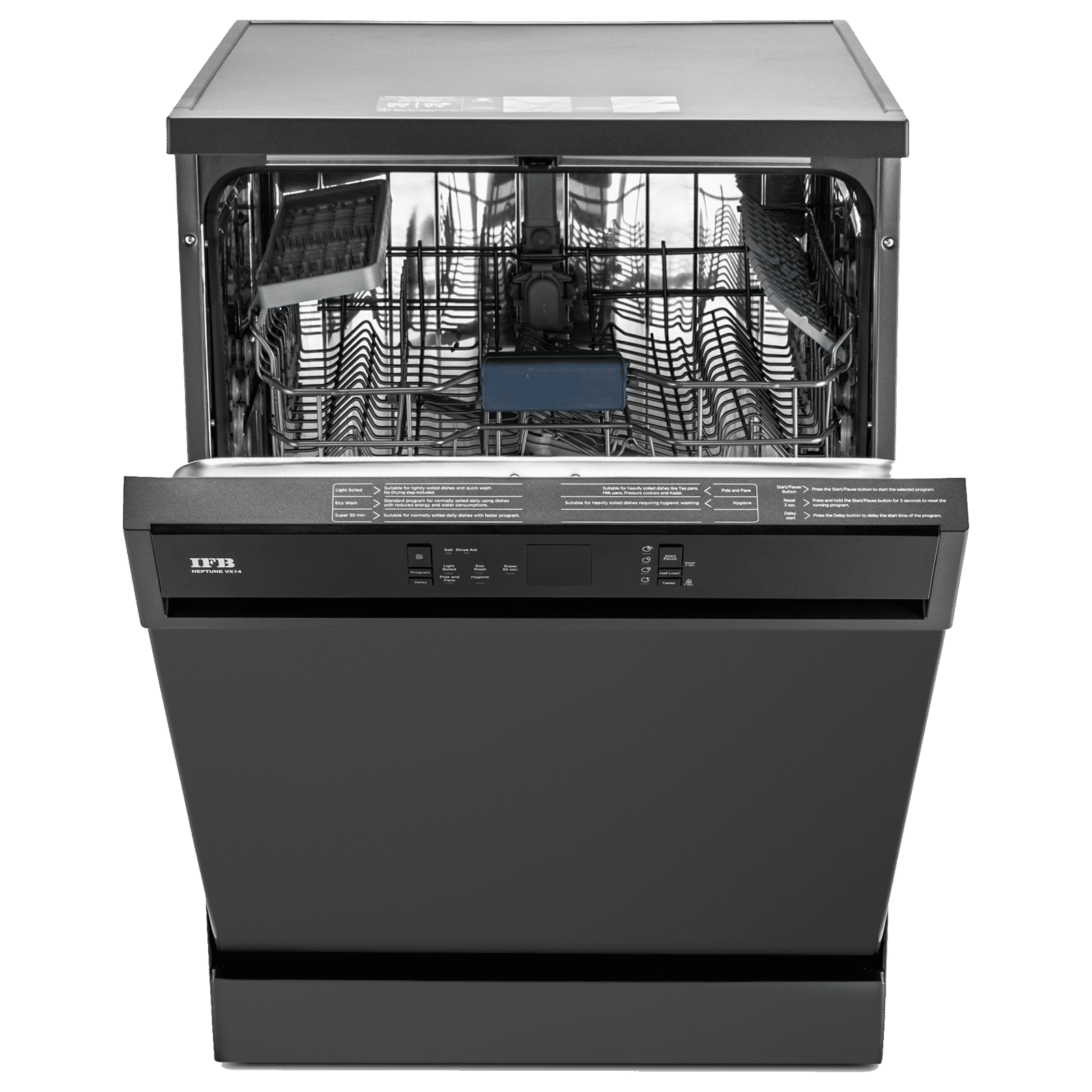 IFB Neptune VX 14 Place Settings Free Standing Dishwasher with Hot Water Wash (No Pre-rinse Required, Grey) IFB Neptune VX 14 Place Settings Free Standing Dishwasher with Hot Water Wash (No Pre-rinse Required, Grey)_7