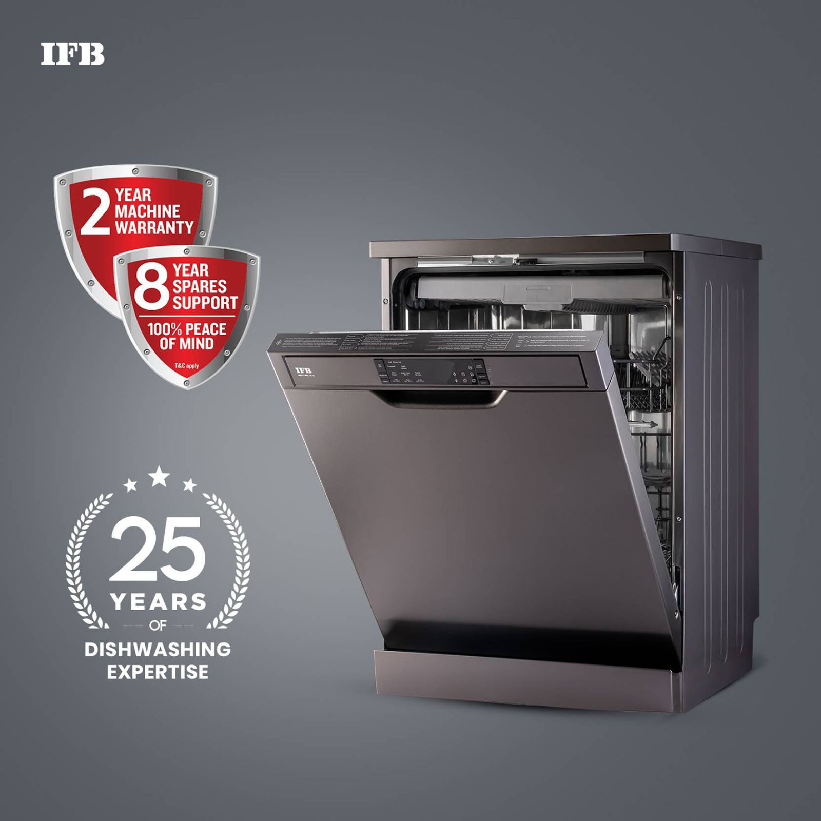 IFB Neptune VX16 16 Place Settings Free Standing Dishwasher with Ion Technology (No Pre-rinse Required, Inox Grey) IFB Neptune VX16 16 Place Settings Free Standing Dishwasher with Ion Technology (No Pre-rinse Required, Inox Grey)_11