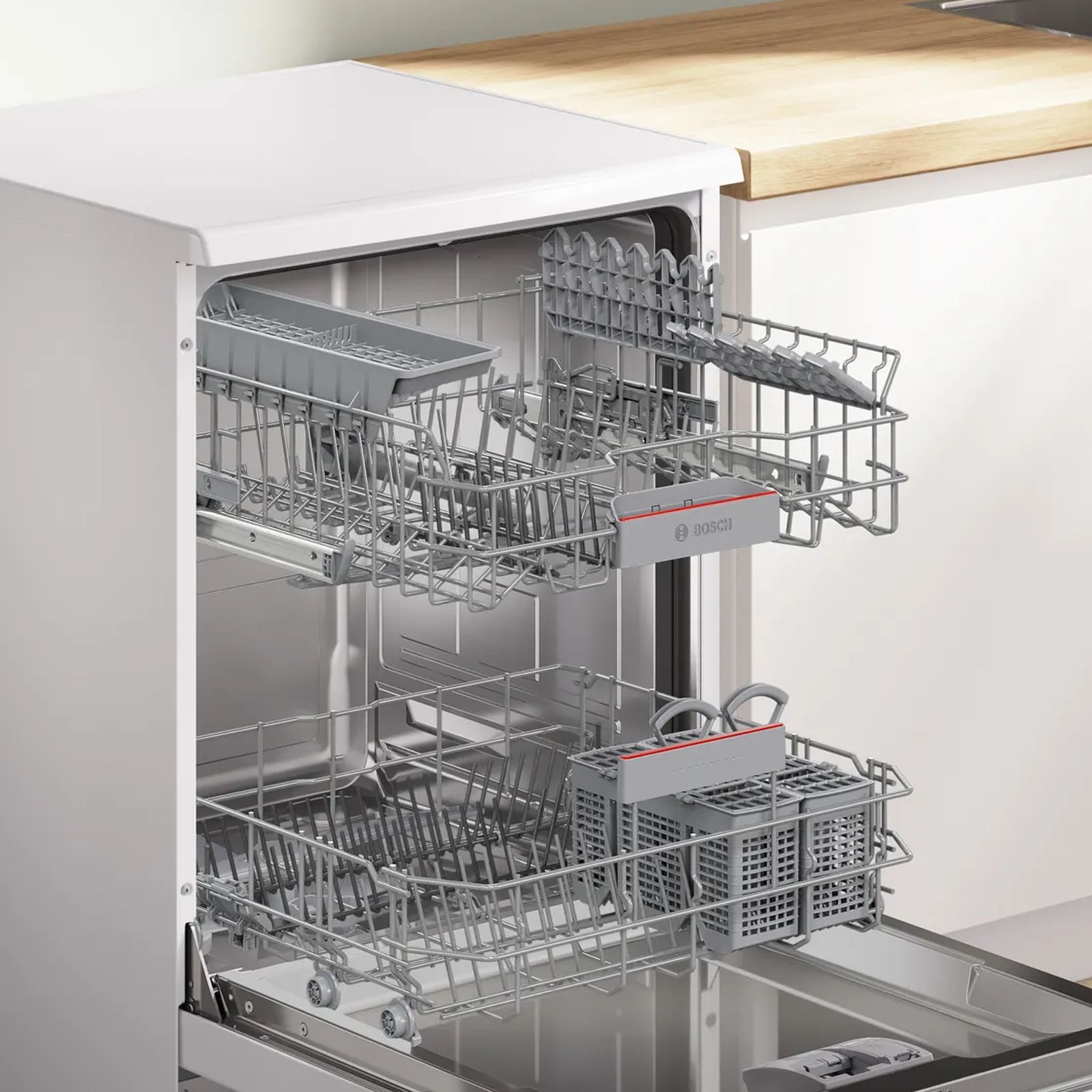 BOSCH Series 6 14 Place Settings Free Standing Dishwasher with Glass Protection Technology (No Pre-rinse Required, White) BOSCH Series 6 14 Place Settings Free Standing Dishwasher with Glass Protection Technology (No Pre-rinse Required, White)_9