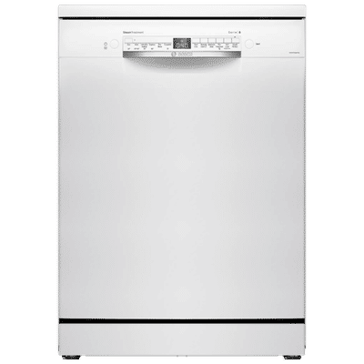 BOSCH Series 6 14 Place Settings Free Standing Dishwasher with Voice Assistant (White)