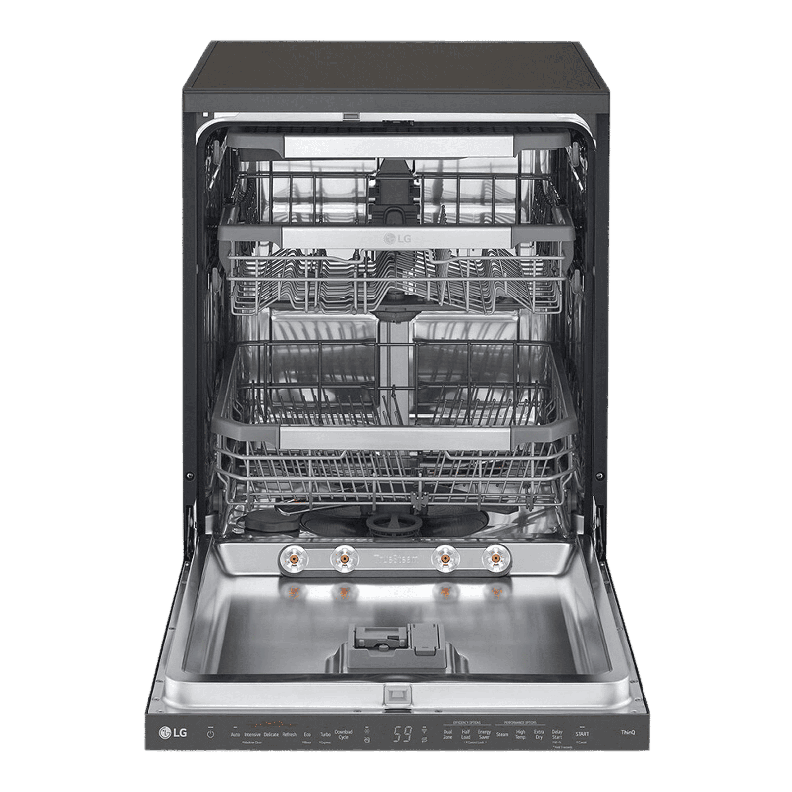 LG 15 Place Settings Free Standing Smart Dishwasher with Top Control Panel (No Pre-rinse Required, Matte Black) LG 15 Place Settings Free Standing Smart Dishwasher with Top Control Panel (No Pre-rinse Required, Matte Black)_5