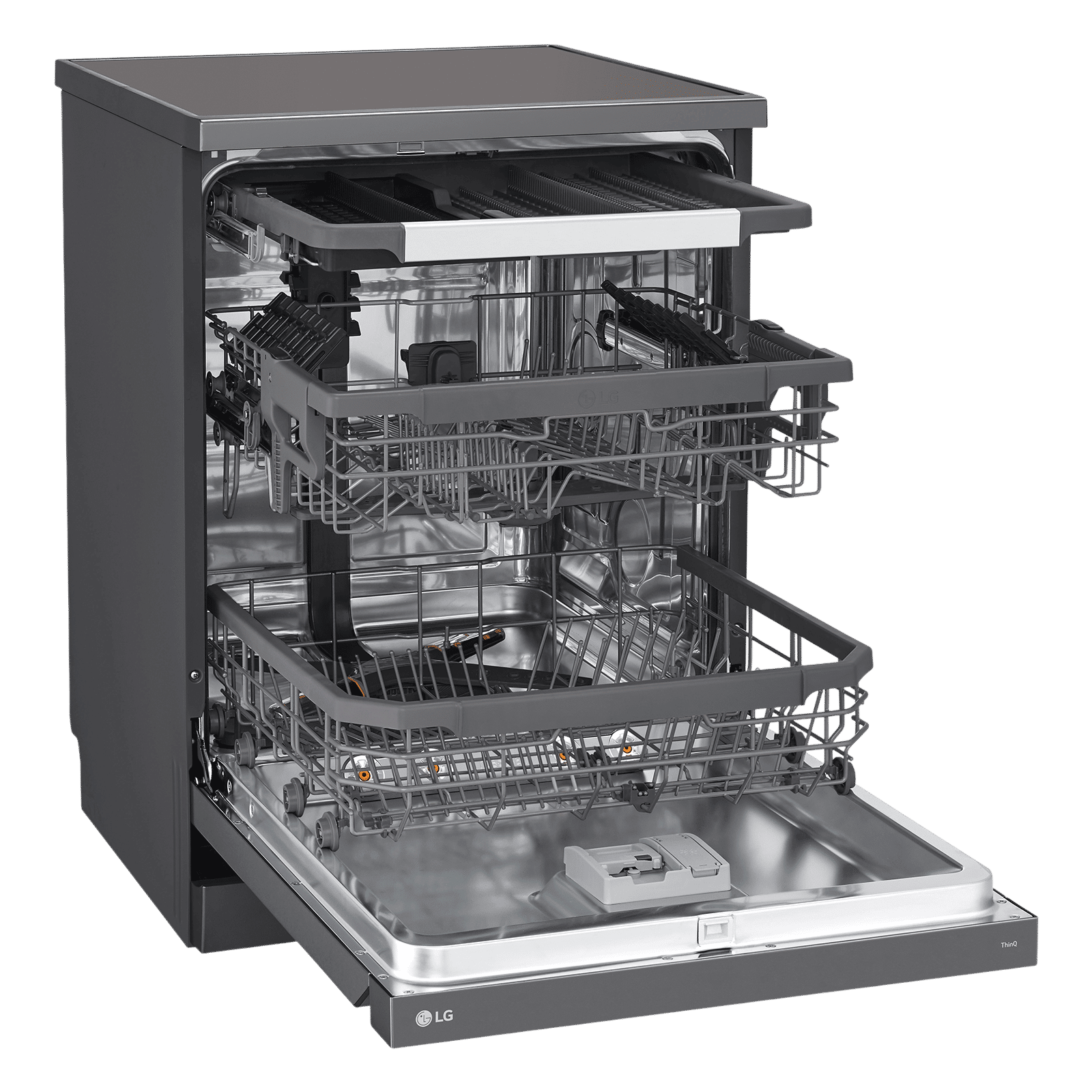 LG 15 Place Settings Free Standing Smart Dishwasher with Front Control Panel (No Pre-rinse Required, Matte Black) LG 15 Place Settings Free Standing Smart Dishwasher with Front Control Panel (No Pre-rinse Required, Matte Black)_7
