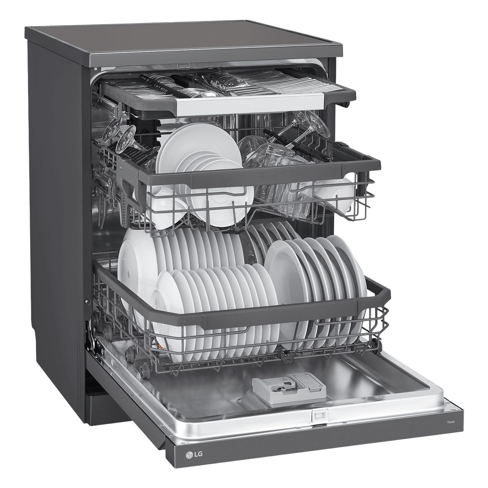LG 15 Place Settings Free Standing Smart Dishwasher with Front Control Panel (No Pre-rinse Required, Matte Black) LG 15 Place Settings Free Standing Smart Dishwasher with Front Control Panel (No Pre-rinse Required, Matte Black)_11