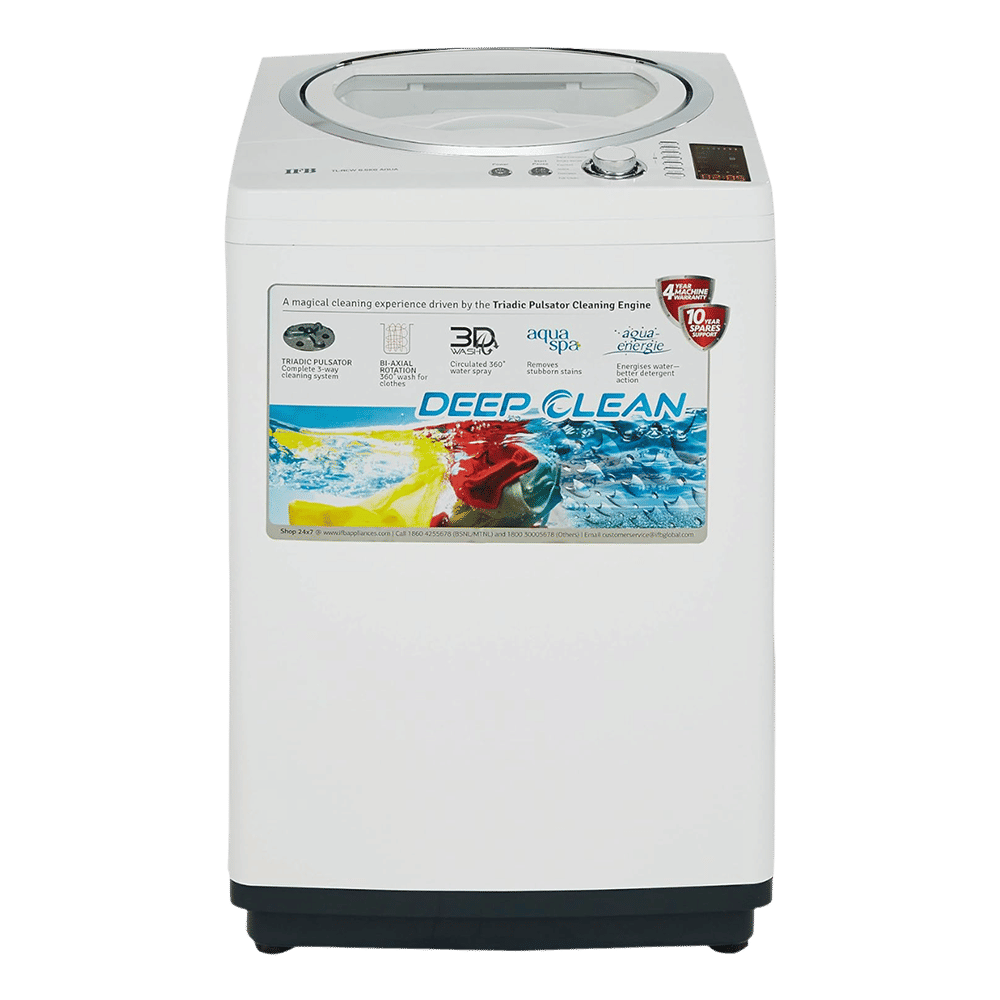 IFB 6.5 kg 5 Star Fully Automatic Top Load Washing Machine (Aqua, TL-RCW, 3D Wash System, Ivory White)_1