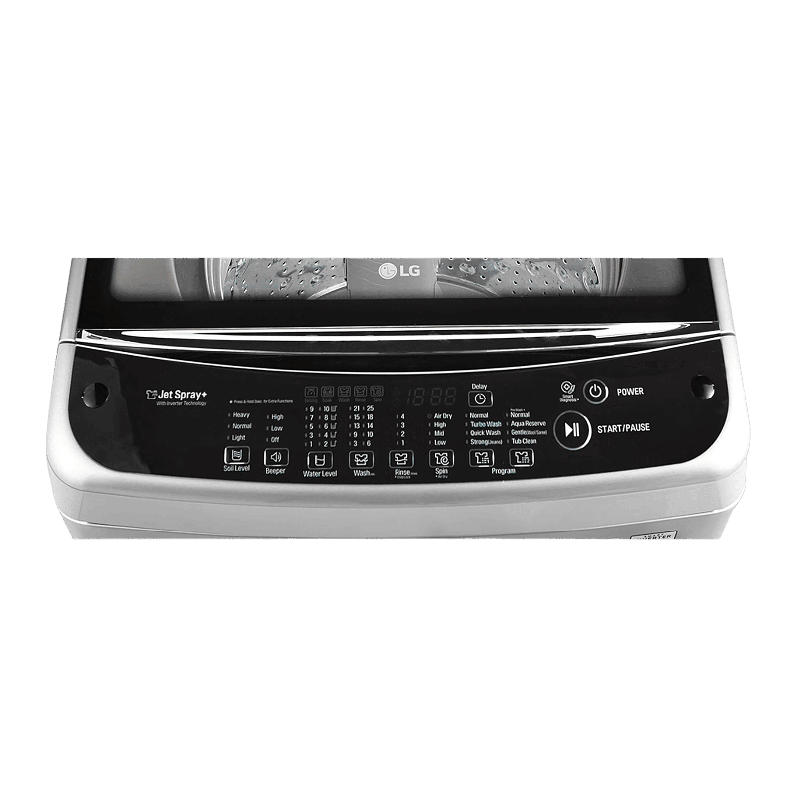 LG 7 kg Inverter Fully Automatic Top Load Washing Machine (T8077NEDLY.AFSPEIL, Smart Inverter Technology, Free Silver/Burgundy)_4