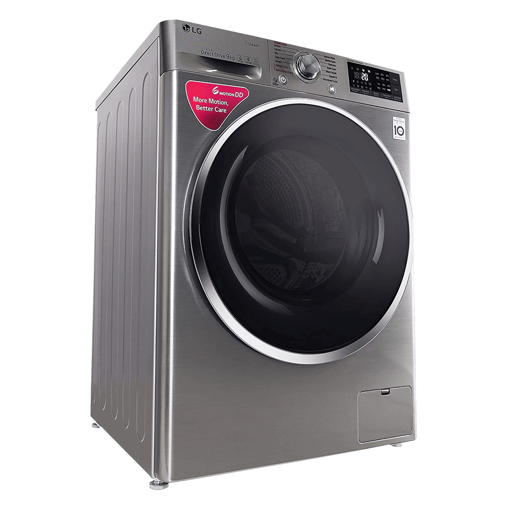LG 9 kg Fully Automatic Front Load Washing Machine (FHT1409SWSASSPEIL, SmartThinQ with Wi-Fi, Stainless Steel)_10