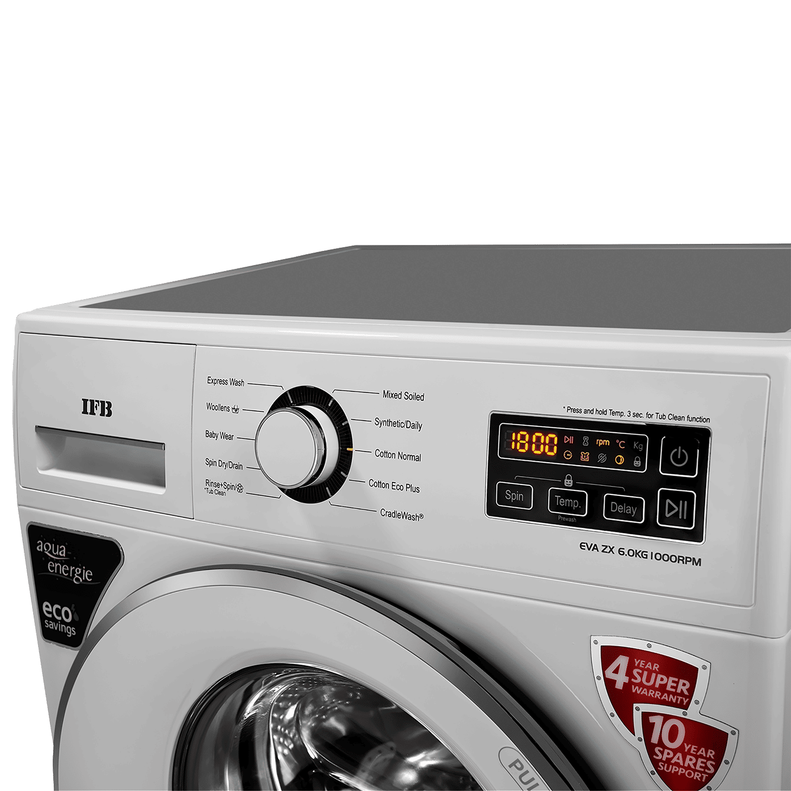 IFB 6 kg 5 Star Fully Automatic Front Load Washing Machine (EVA ZX, Auto Foam Control System, White) IFB 6 kg 5 Star Fully Automatic Front Load Washing Machine (EVA ZX, Auto Foam Control System, White)_4