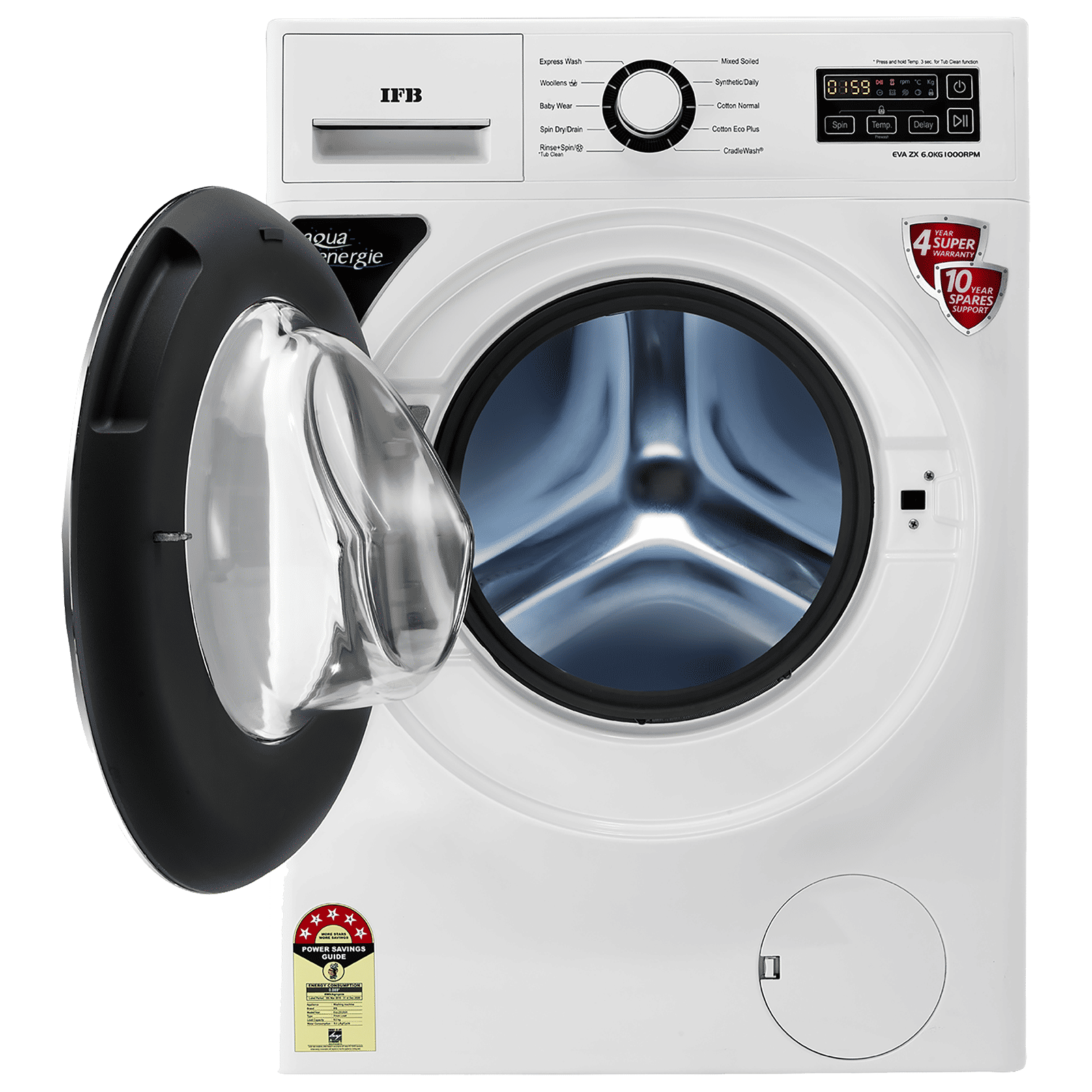 IFB 6 kg 5 Star Fully Automatic Front Load Washing Machine (EVA ZX, Auto Foam Control System, White) IFB 6 kg 5 Star Fully Automatic Front Load Washing Machine (EVA ZX, Auto Foam Control System, White)_7
