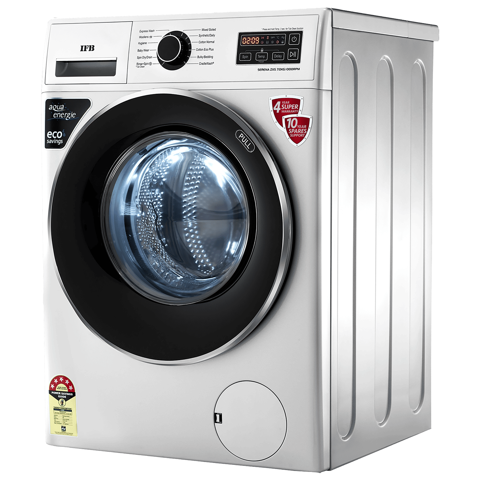 IFB 7 kg 5 Star Fully Automatic Front Load Washing Machine (Serena ZXS, Aqua Energie, Silver) IFB 7 kg 5 Star Fully Automatic Front Load Washing Machine (Serena ZXS, Aqua Energie, Silver)_6