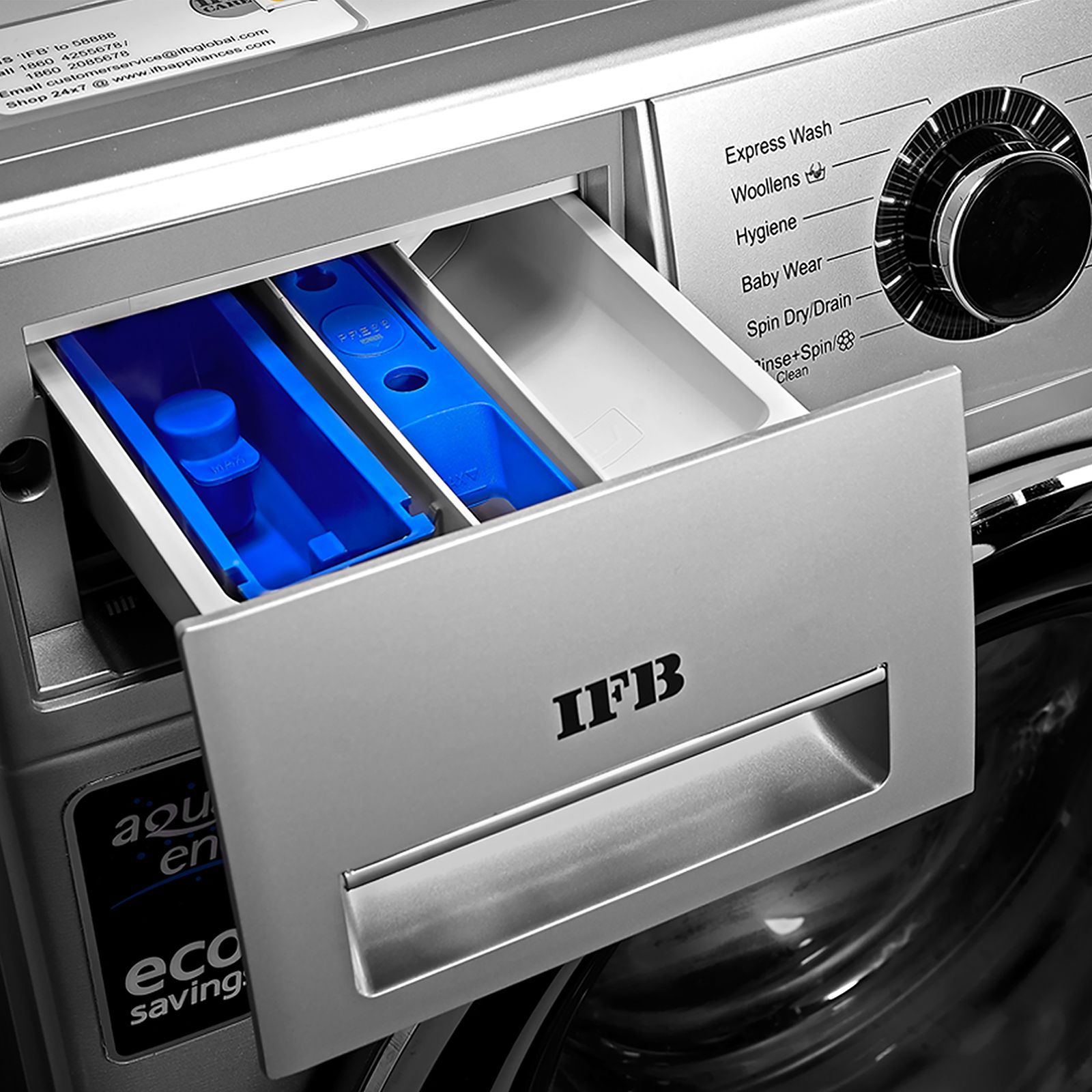 IFB 7 kg 5 Star Fully Automatic Front Load Washing Machine (Serena ZXS, Aqua Energie, Silver) IFB 7 kg 5 Star Fully Automatic Front Load Washing Machine (Serena ZXS, Aqua Energie, Silver)_9