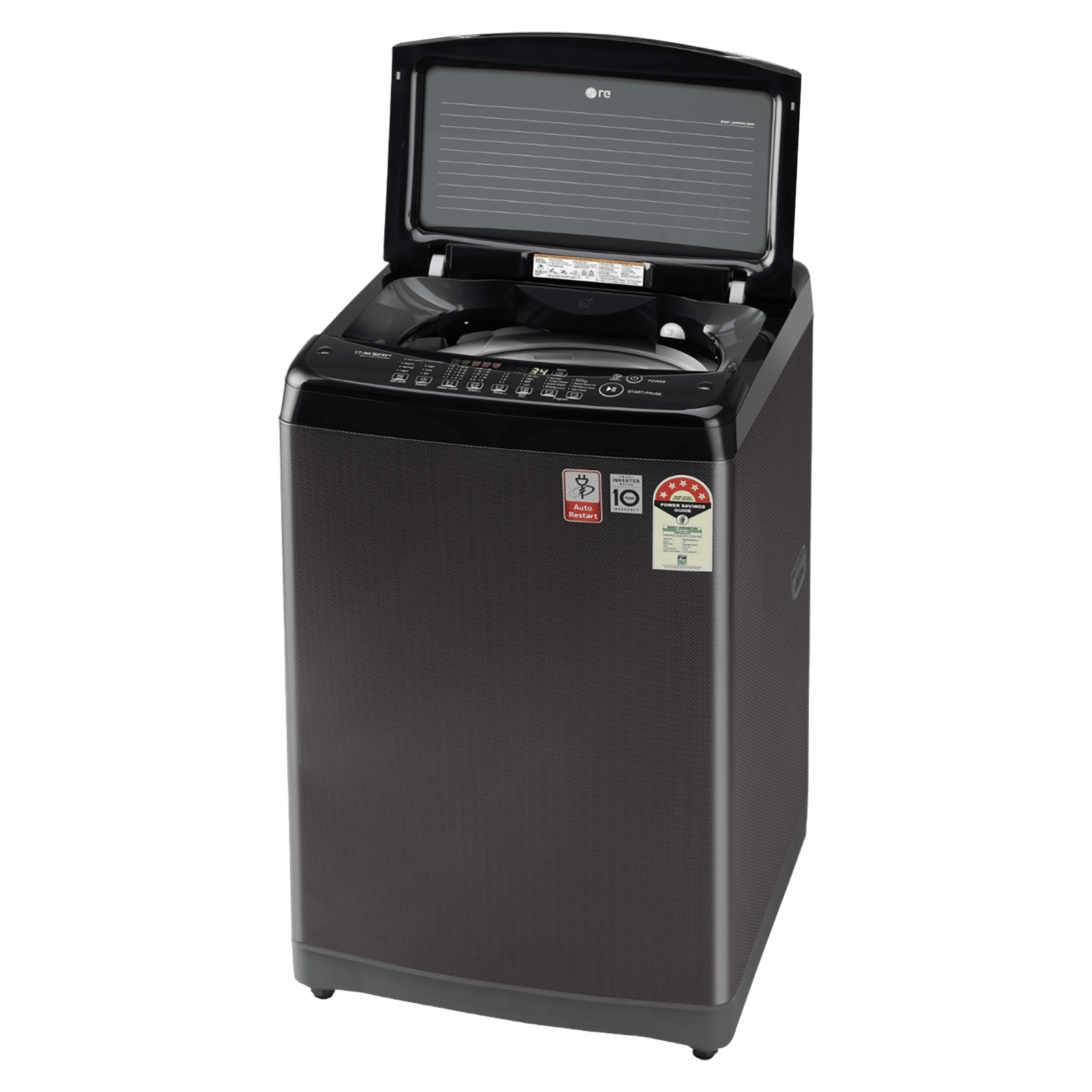 LG 8 kg 5 Star Fully Automatic Top Load Washing Machine (T80SJBK1Z, Smart Inverter Technology, Black Knight) LG 8 kg 5 Star Fully Automatic Top Load Washing Machine (T80SJBK1Z, Smart Inverter Technology, Black Knight)_12