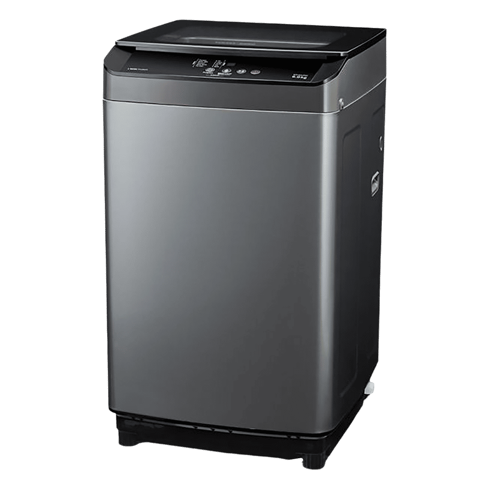 VOLTAS beko 6.5 kg 5 Star Fully Automatic Top Load Washing Machine (WTL65UPGC, Lint Filter, Grey)_5