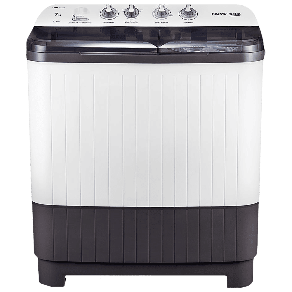 VOLTAS beko 7 kg 5 Star Semi Automatic Washing Machine with IPX4 Control Panel (WTT70DGRT, Grey) VOLTAS beko 7 kg 5 Star Semi Automatic Washing Machine with IPX4 Control Panel (WTT70DGRT, Grey)_1