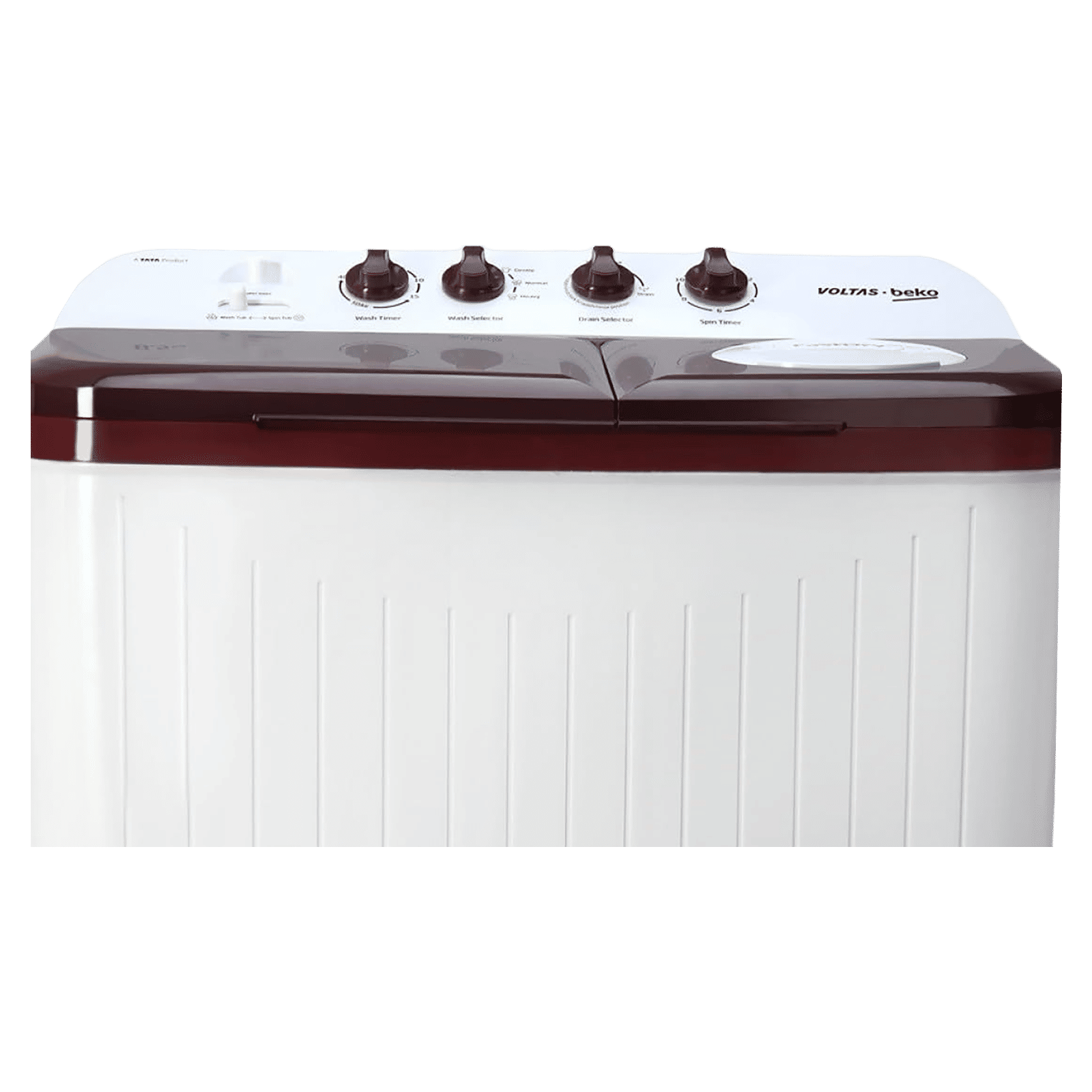 VOLTAS beko 7 kg 5 Star Semi Automatic Washing Machine with IPX4 Control Panel (WTT70DBRT, Burgundy) VOLTAS beko 7 kg 5 Star Semi Automatic Washing Machine with IPX4 Control Panel (WTT70DBRT, Burgundy)_11