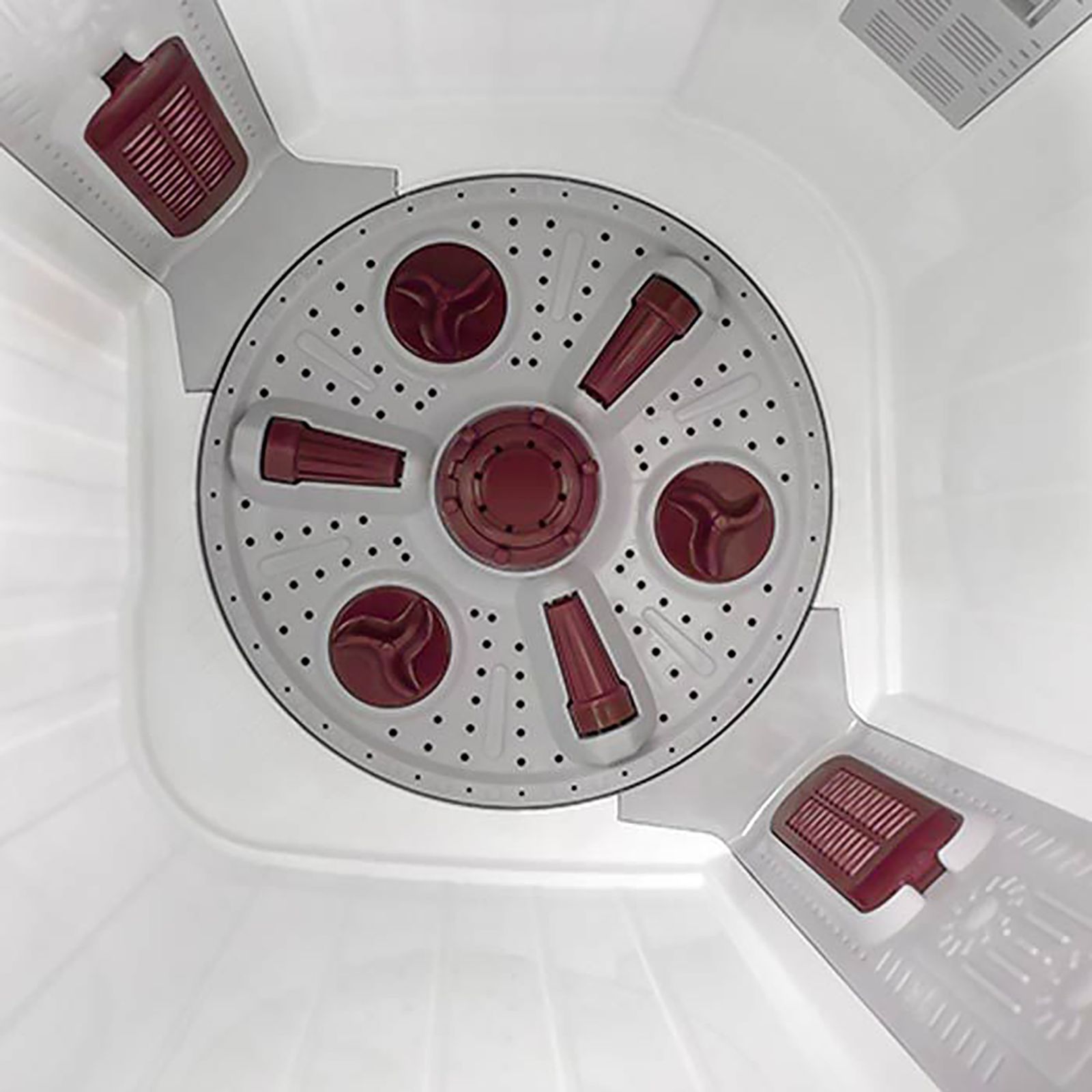 VOLTAS beko 8 kg 5 Star Semi Automatic Washing Machine with IPX4 Control Panel (WTT80DBRT, Burgundy)_10