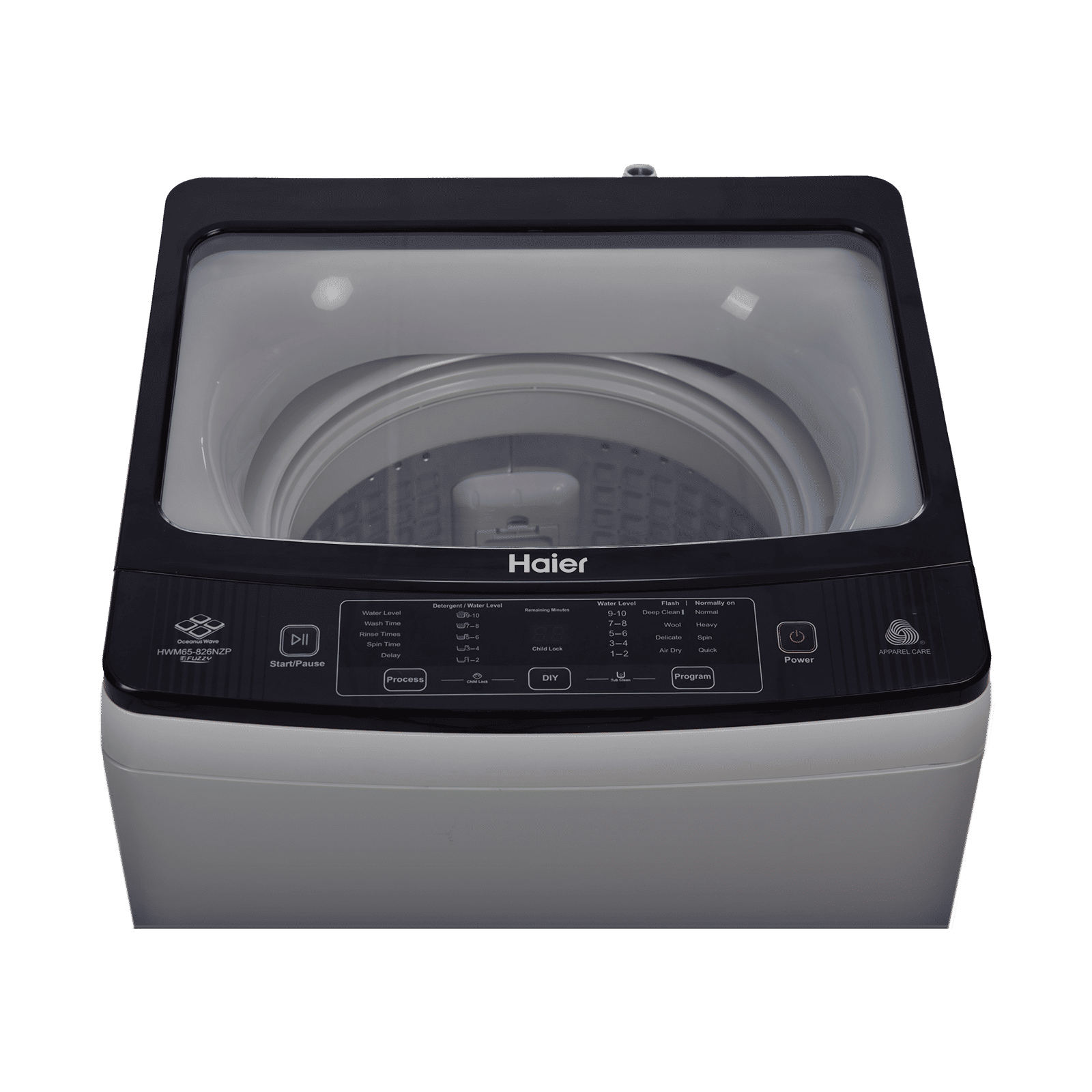 Haier 7 kg 5 Star Fully Automatic Top Load Washing Machine (826 Series, HWM70-826DNZP, NZP Technology, Titanium Silver Grey)_4